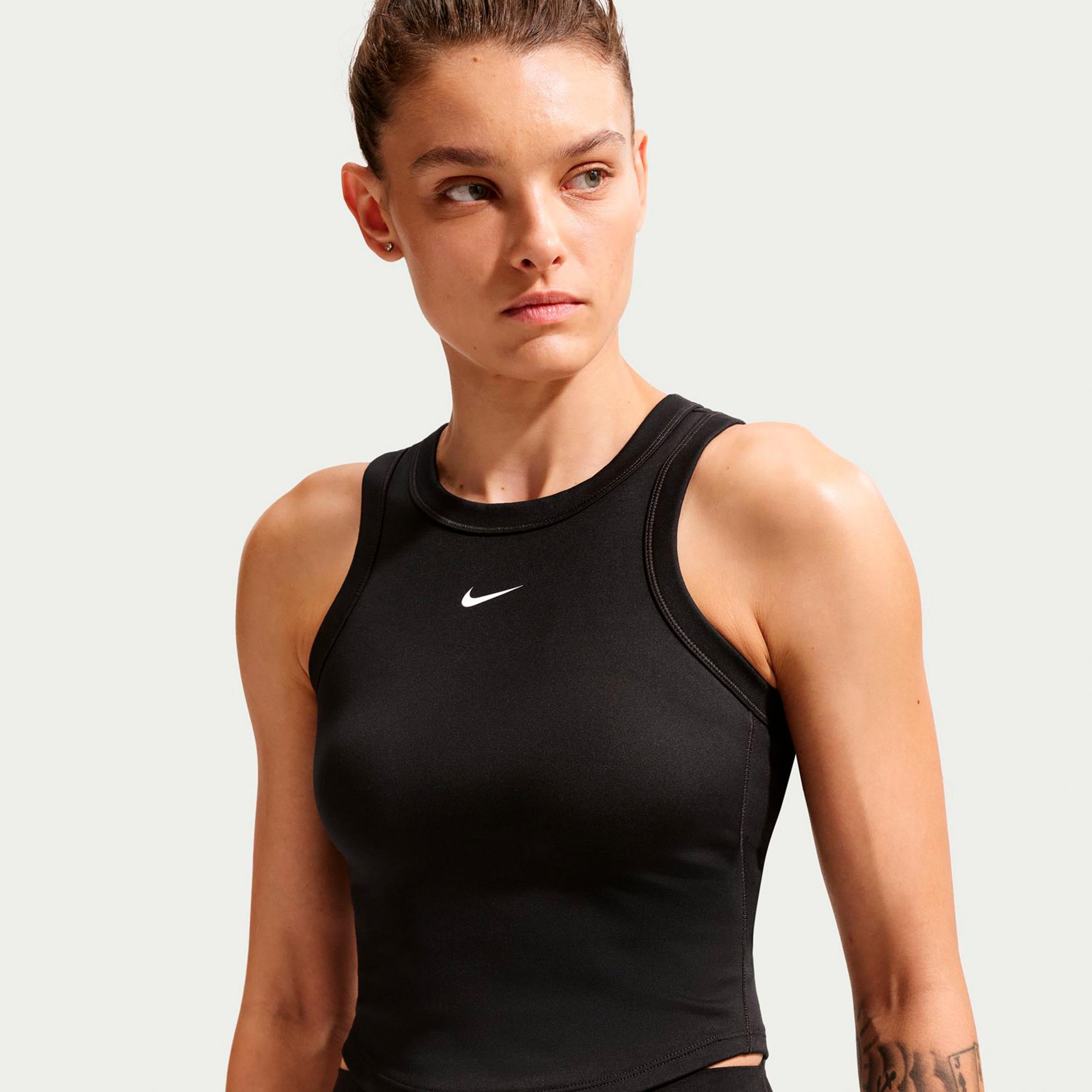 Nike One Fitted Dri-Fit Crop Sportovní tílko Dámy - černá