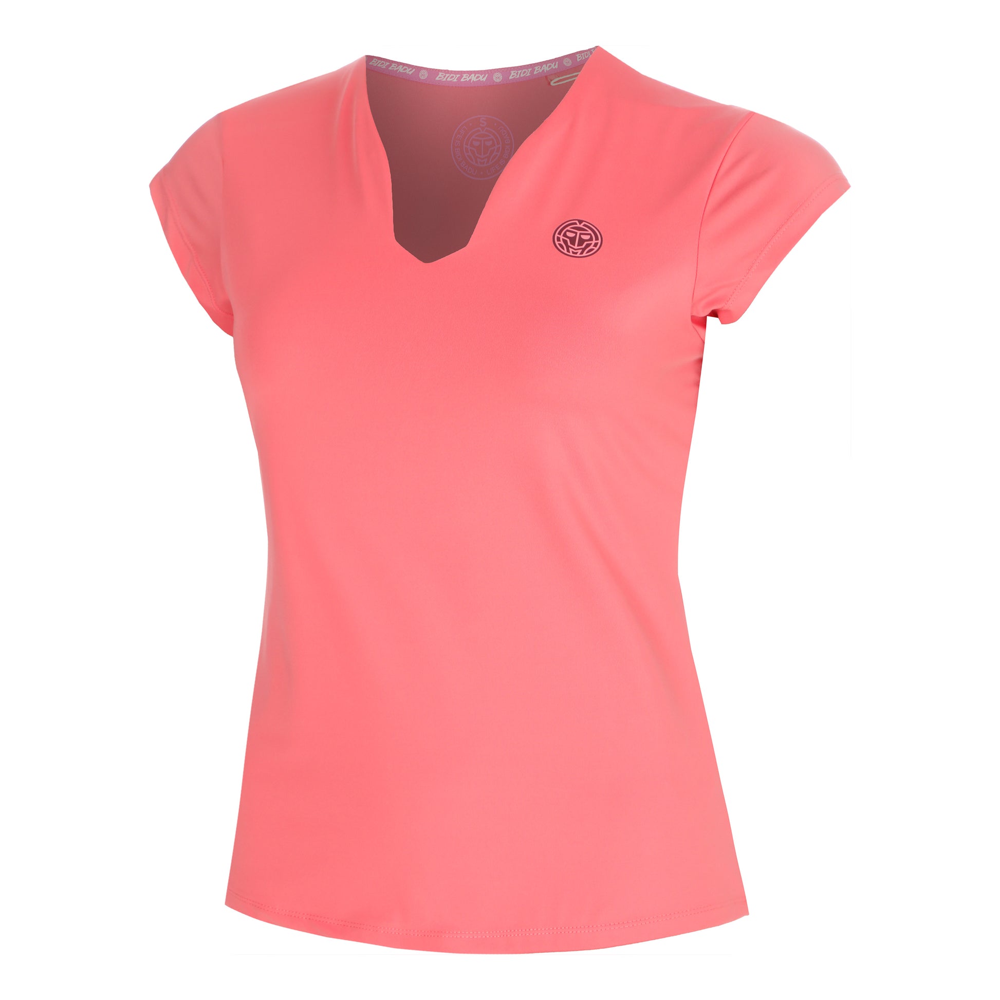 BIDI BADU Freeze Out V-Neck  Tričko Dámy - růžová