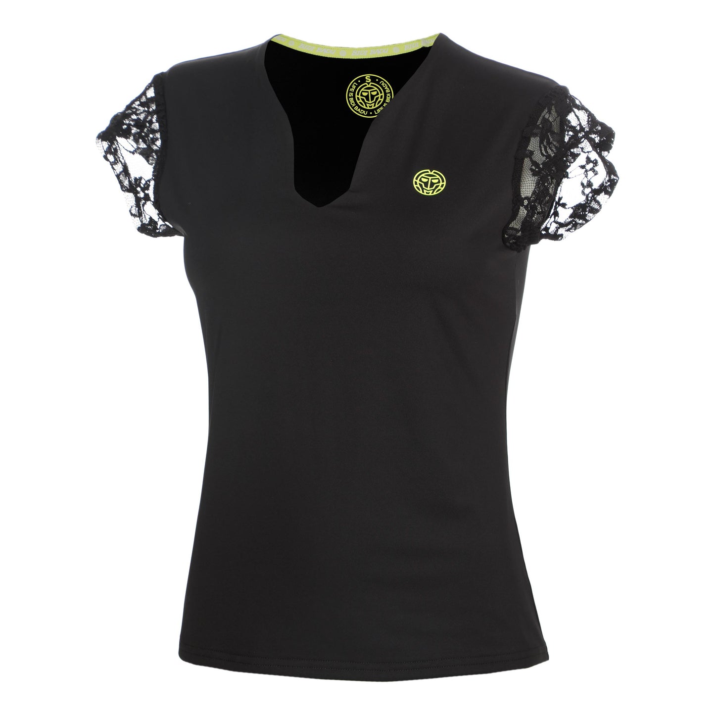 BIDI BADU Night Flash V-Neck Tričko Dámy - černá