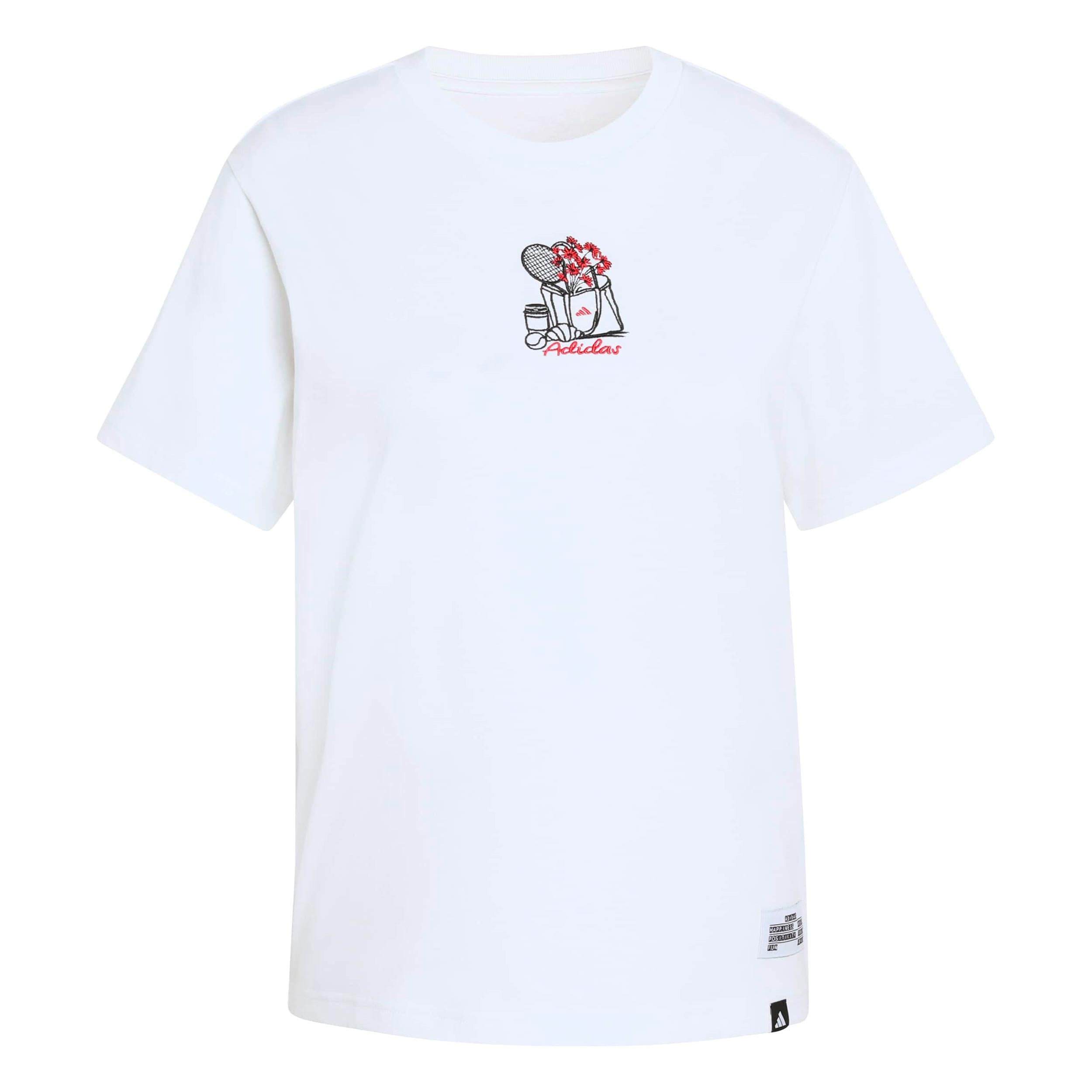 adidas MINI Embroidery Graphic Tričko Dámy - bílá, vícebarevné
