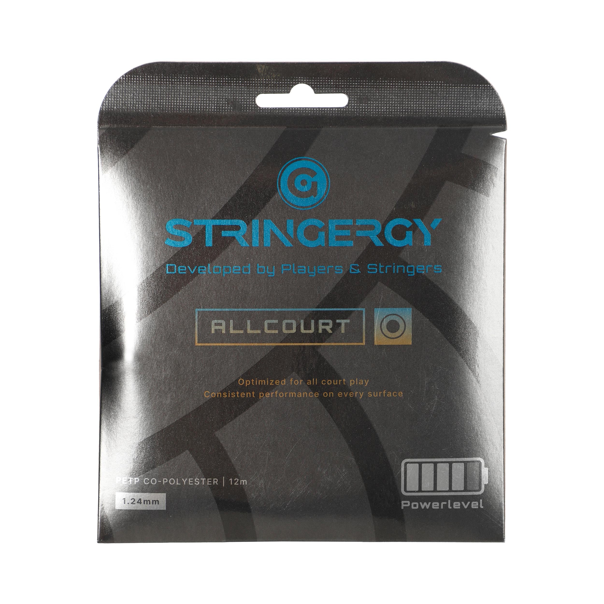 Stringergy Allcourt  Výpletová sada 12m - černá