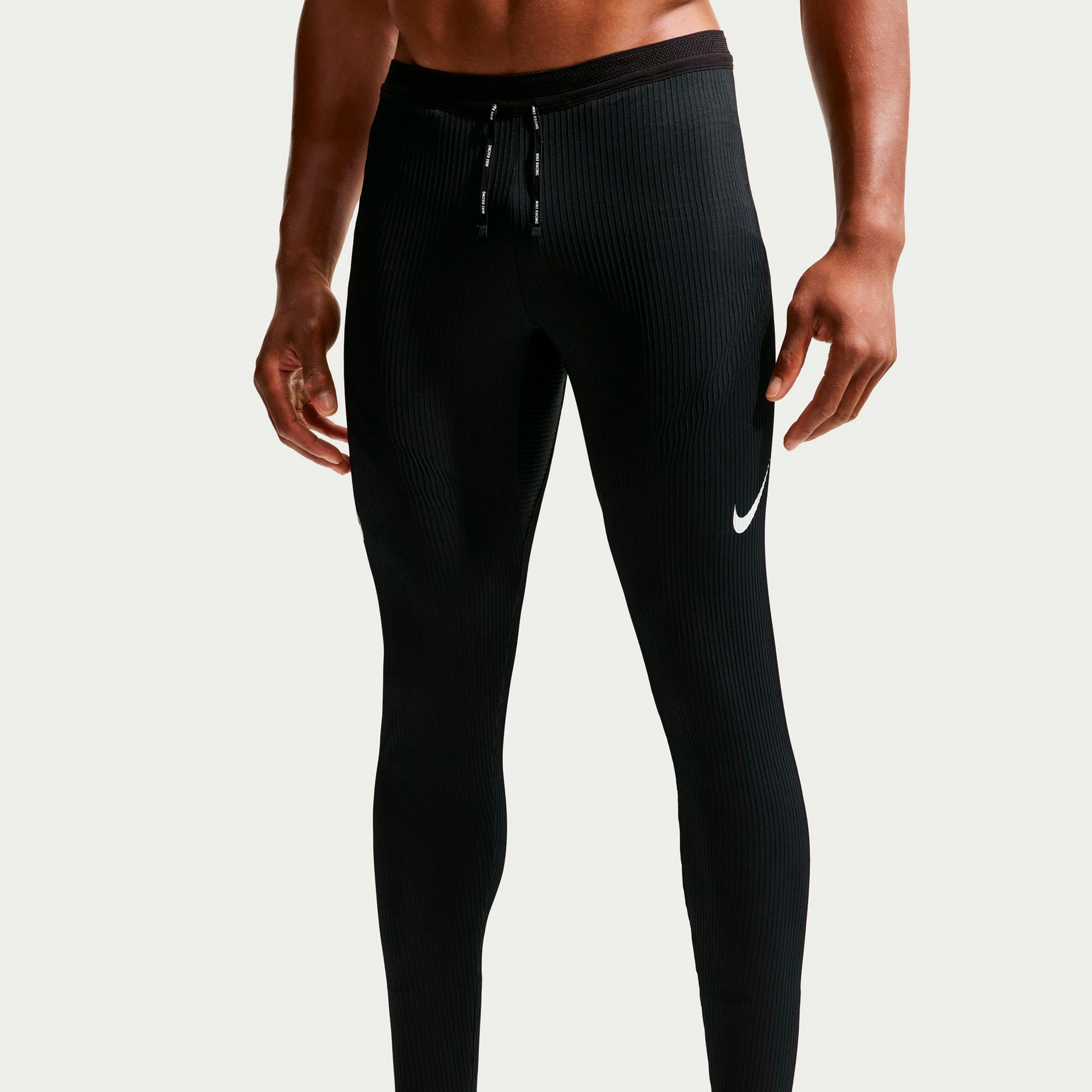 Nike AeroSwift Běžecké punčocháče Muži - černá, bílá