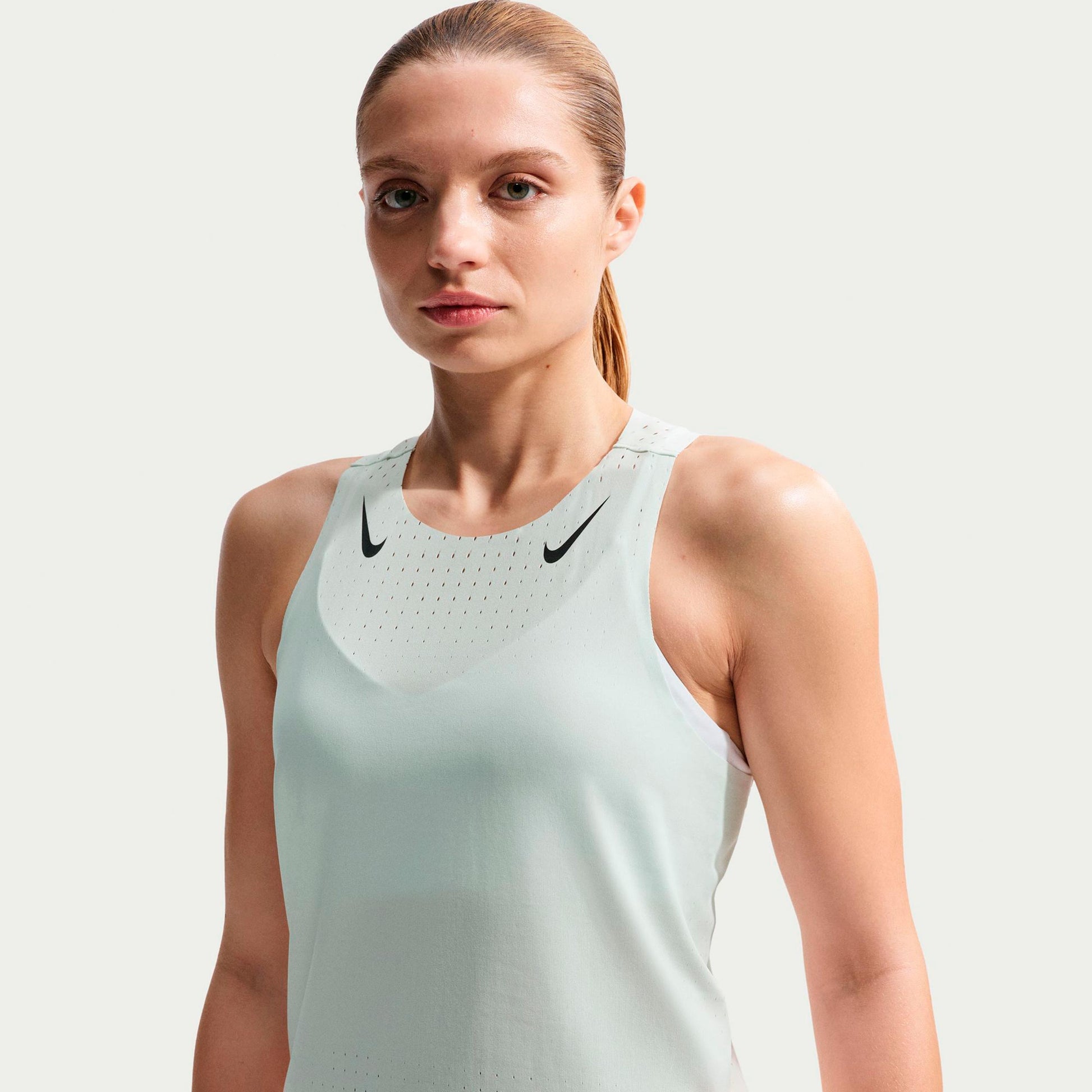Nike AeroSwift Běžecké tričko Dámy - mátová, černá