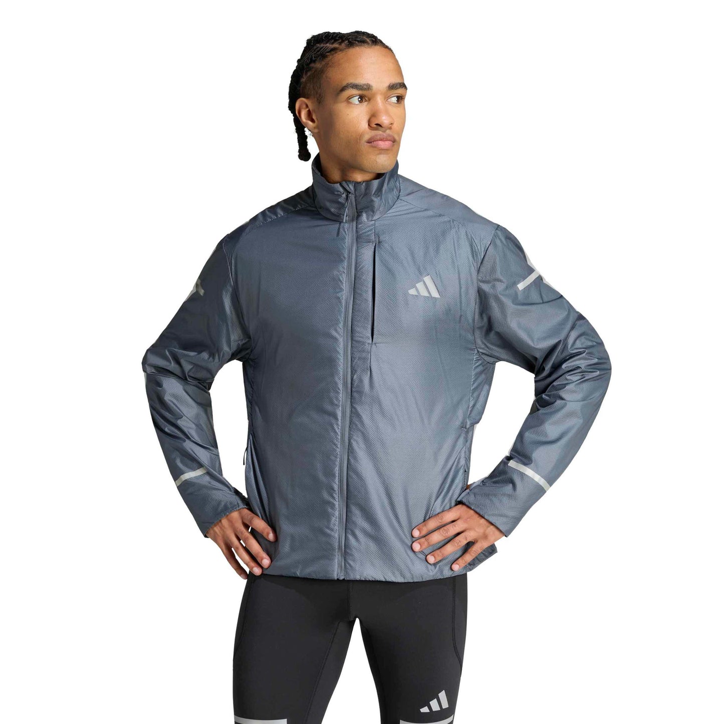 adidas adi365 Light Warm  Běžecká bunda Muži - antrazitová