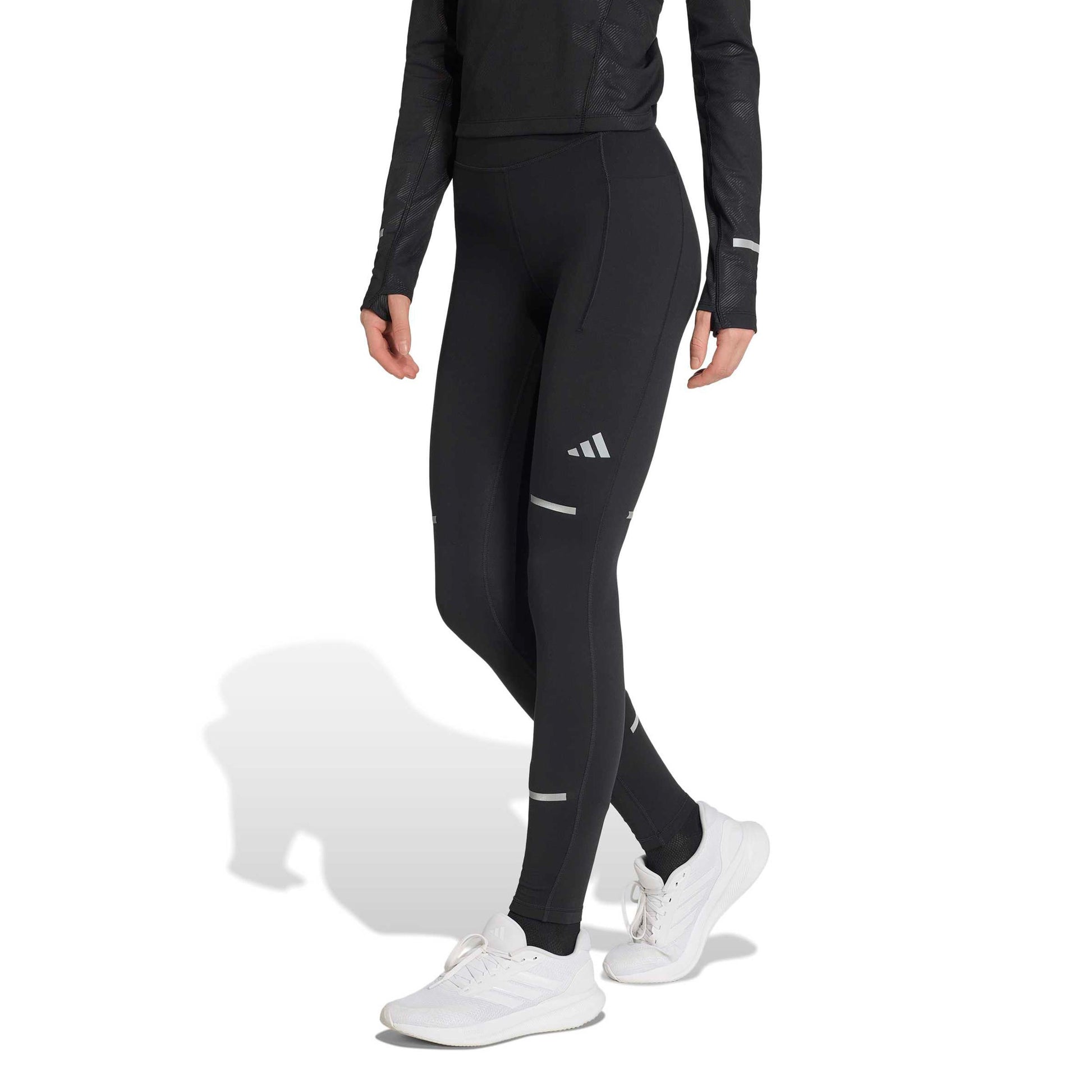 adidas adi365 Climawarm+ Běžecké punčocháče Dámy - černá