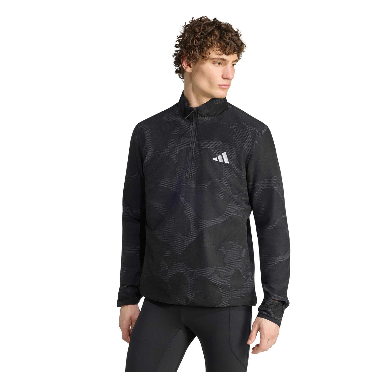 adidas adi365 Climawarm+ Běžecké tričko Muži - černá