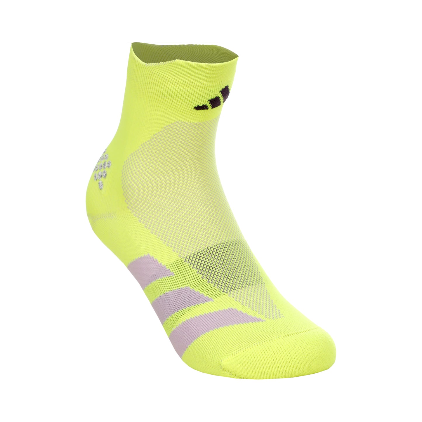 adidas adizero Quarter Running ponožky Unisex - žlutá, lila
