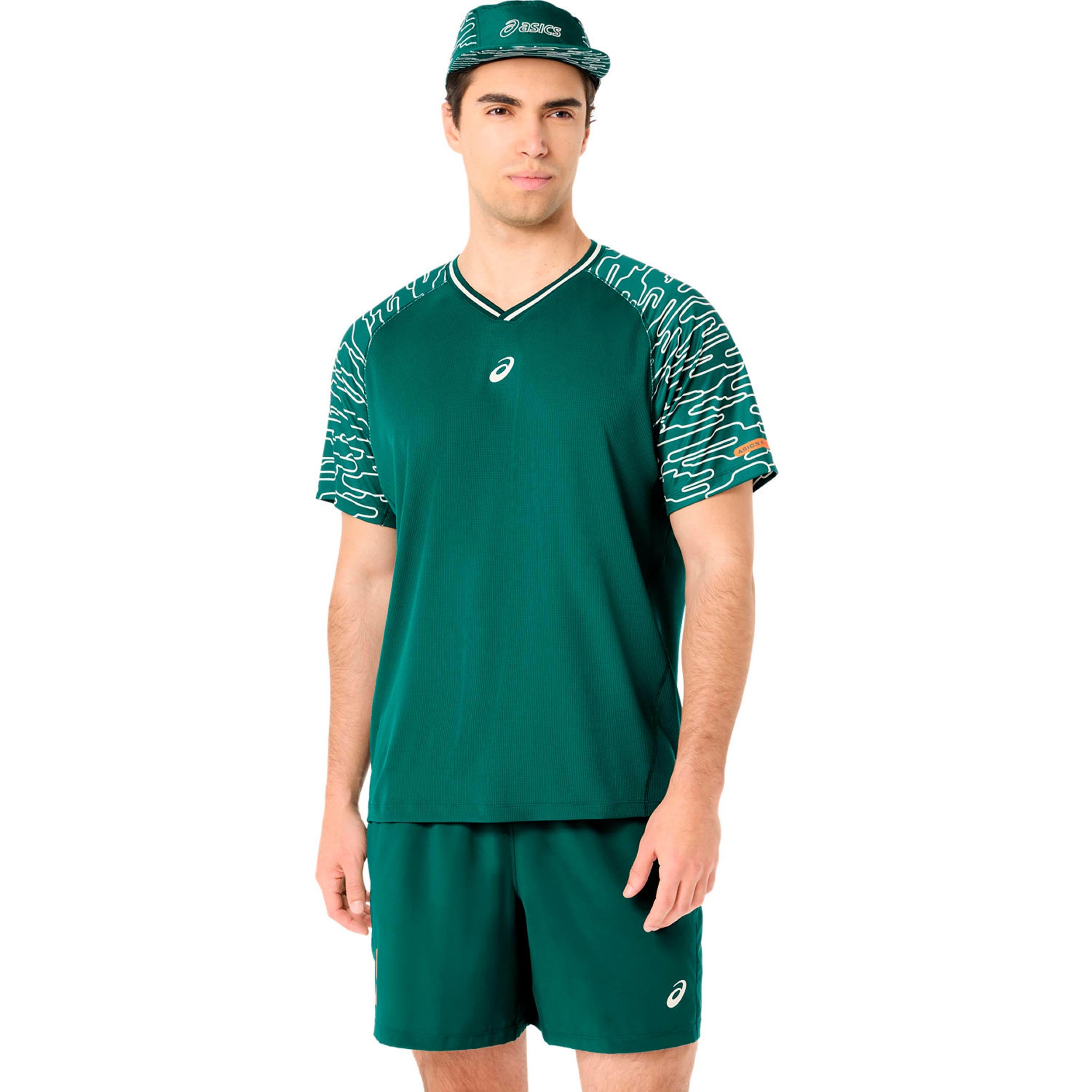 ASICS Court Tričko Muži - tmavě zelená