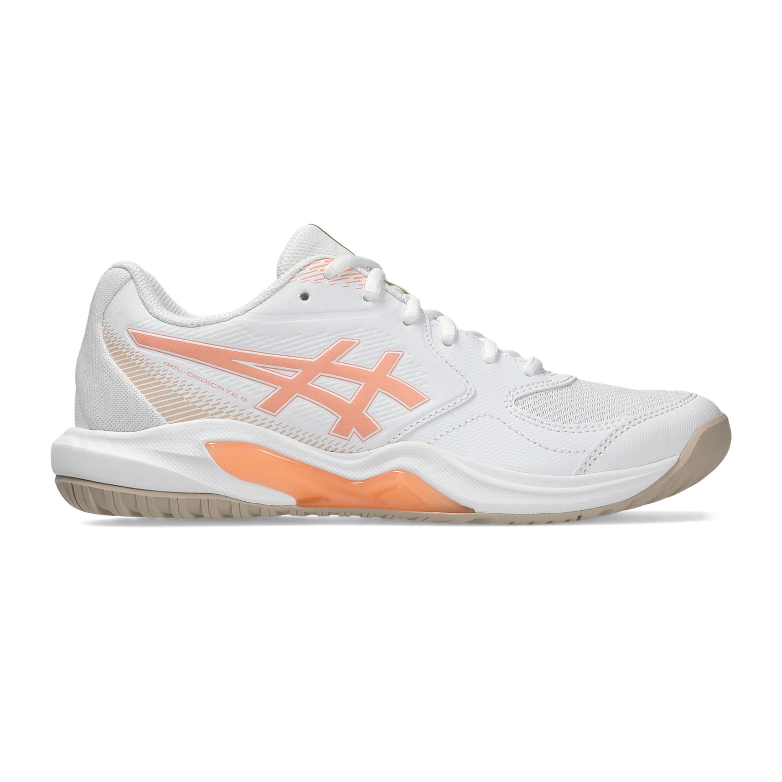 ASICS Gel-Dedicate 9 Obuv na všechny povrchy Dámy - bílá, meruňková