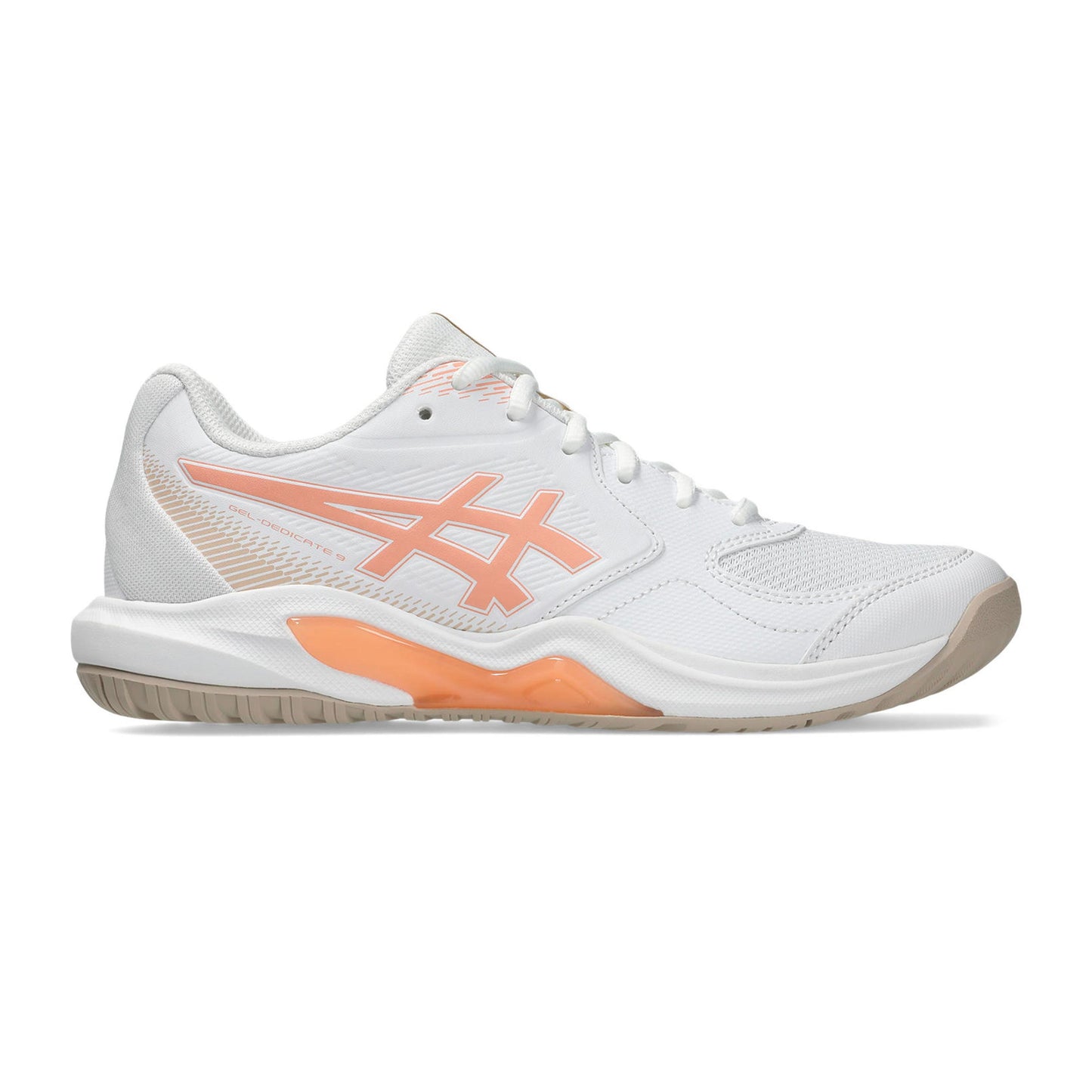 ASICS Gel-Dedicate 9 Obuv na všechny povrchy Dámy - bílá, meruňková