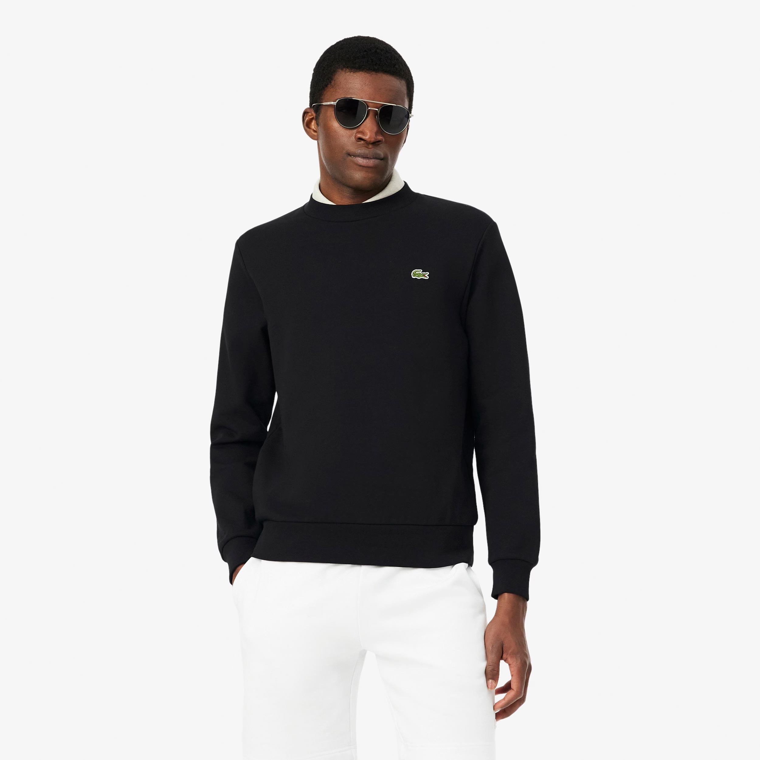 Lacoste Mikina Muži - černá