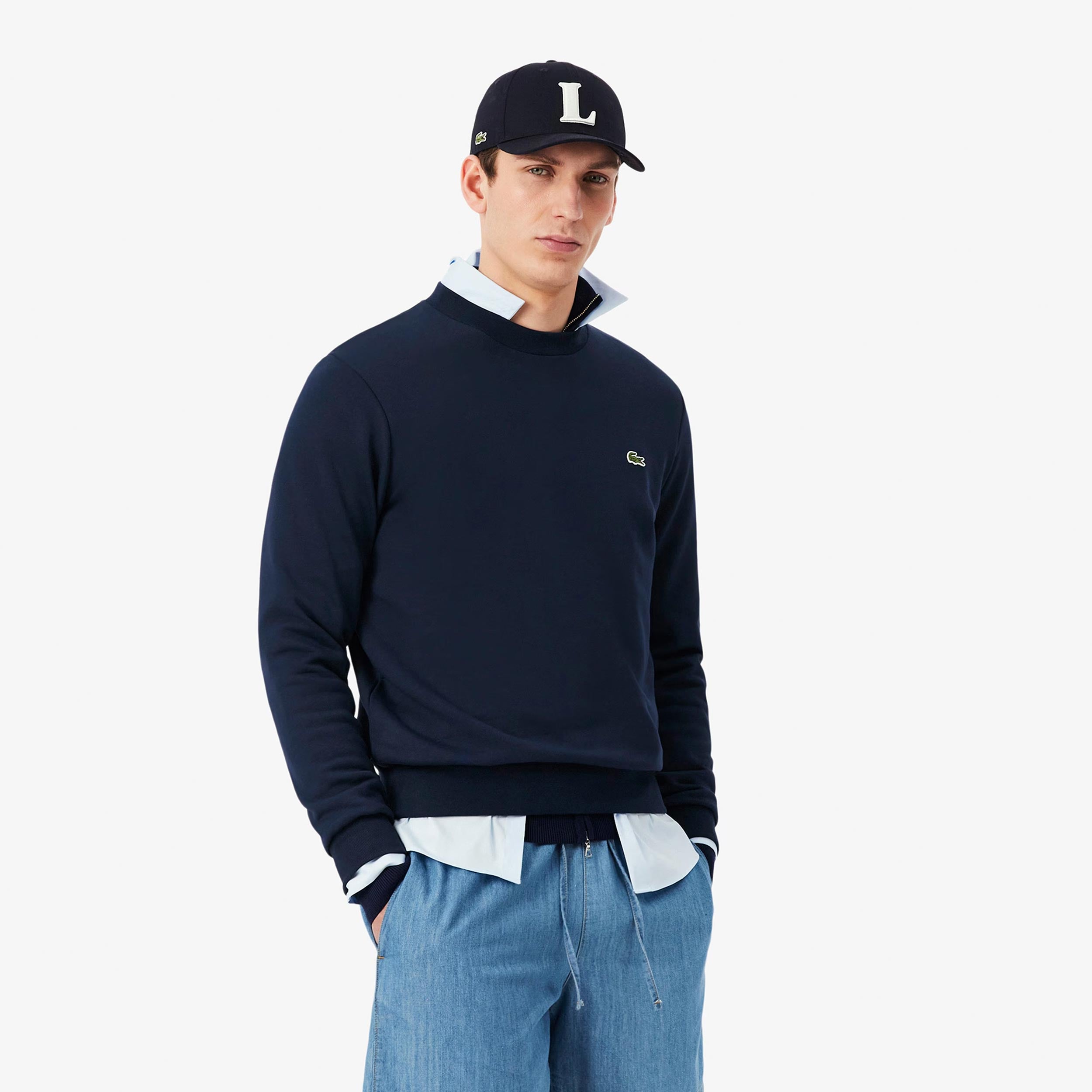 Lacoste Mikina Muži - tmavě modrá
