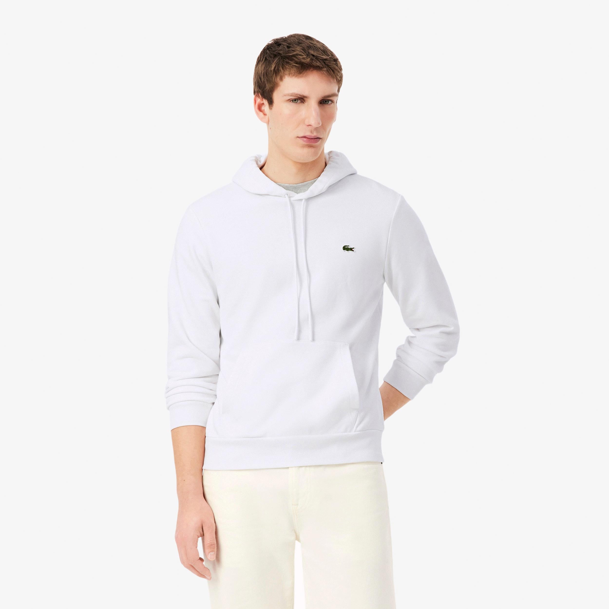 Lacoste Hoody Muži - bílá