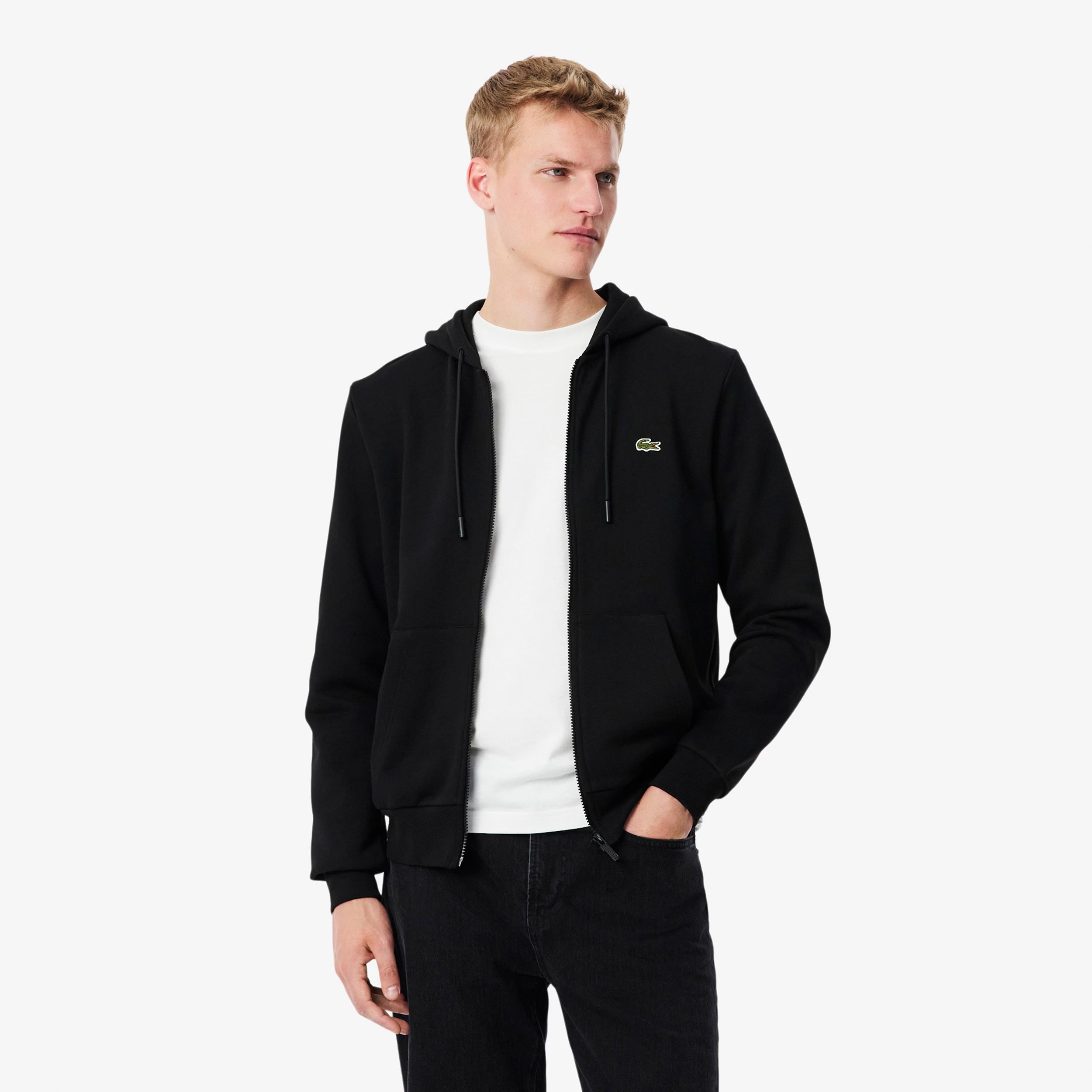 Lacoste Mikina s kapucí Muži - černá