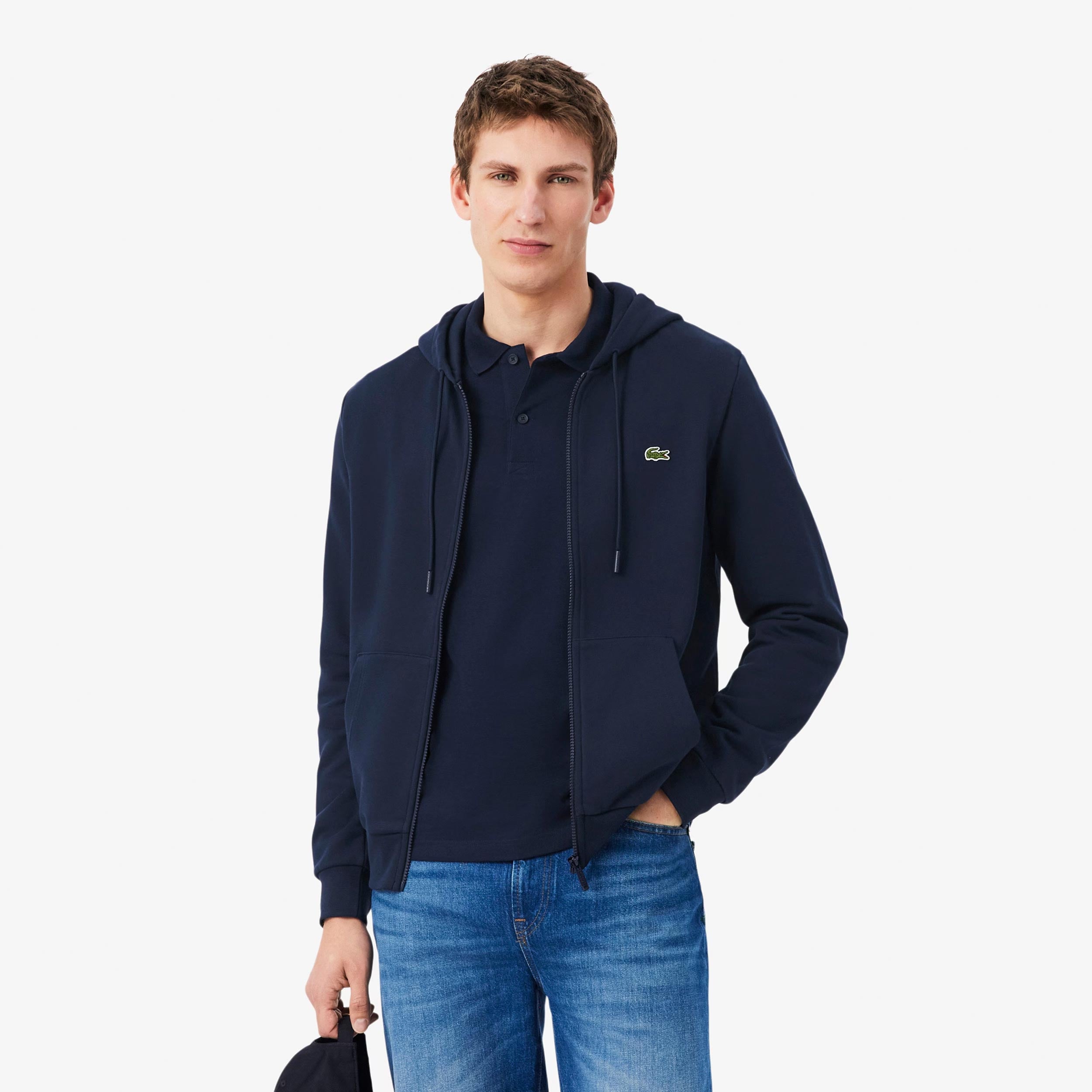 Lacoste Mikina s kapucí Muži - tmavě modrá
