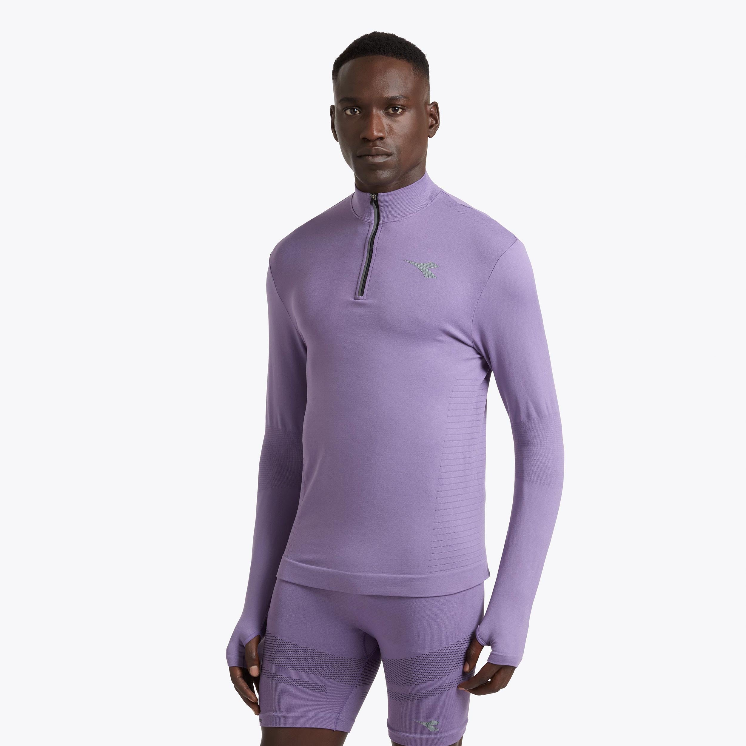 Diadora 1/2 Zip Stratouno S dlouhým rukávem Muži - fialová