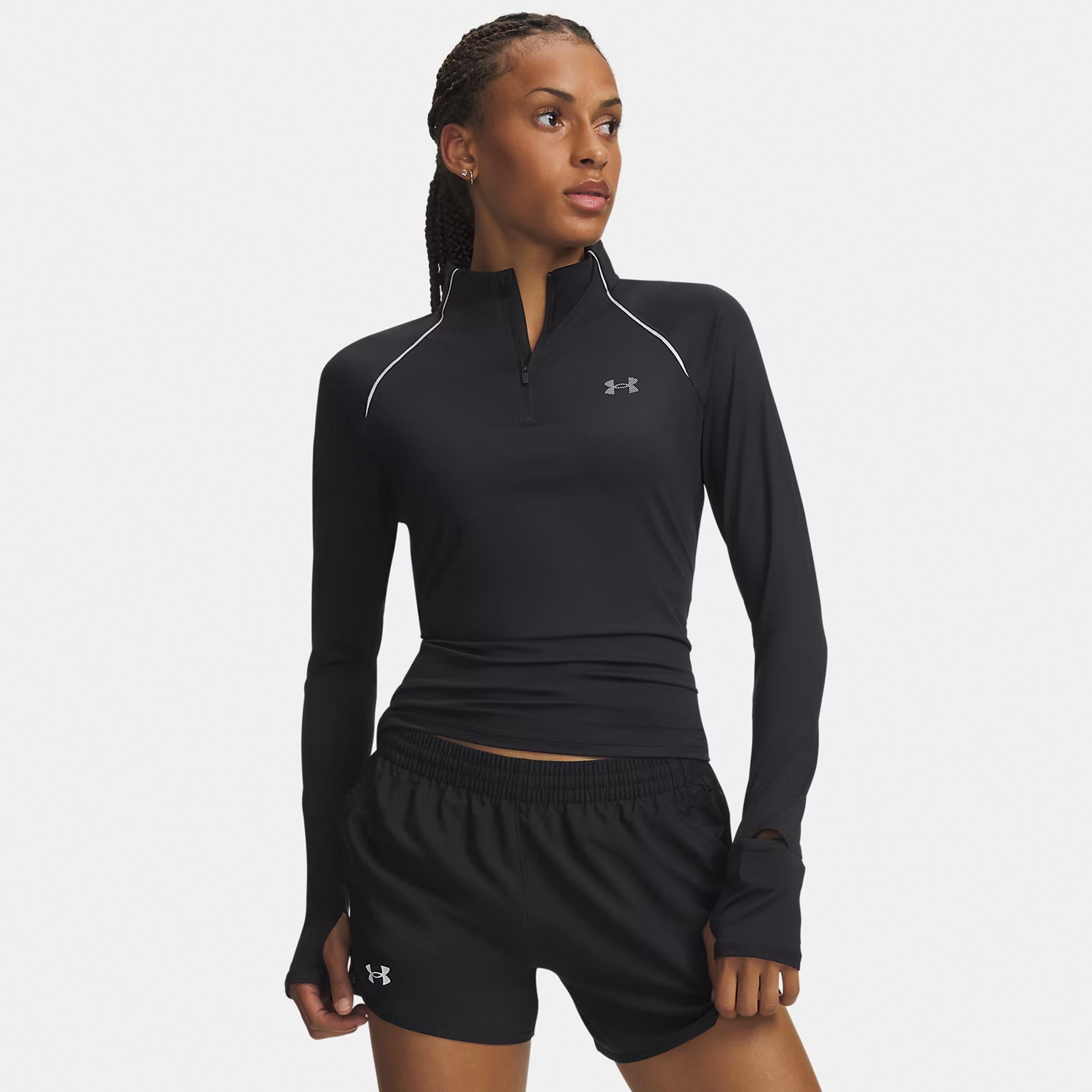 Under Armour Velociti Half Zip  Běžecké tričko Dámy - černá