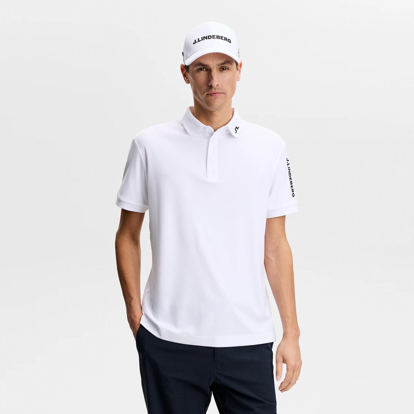 JLindeberg Tour Tech Pólo Muži - bílá