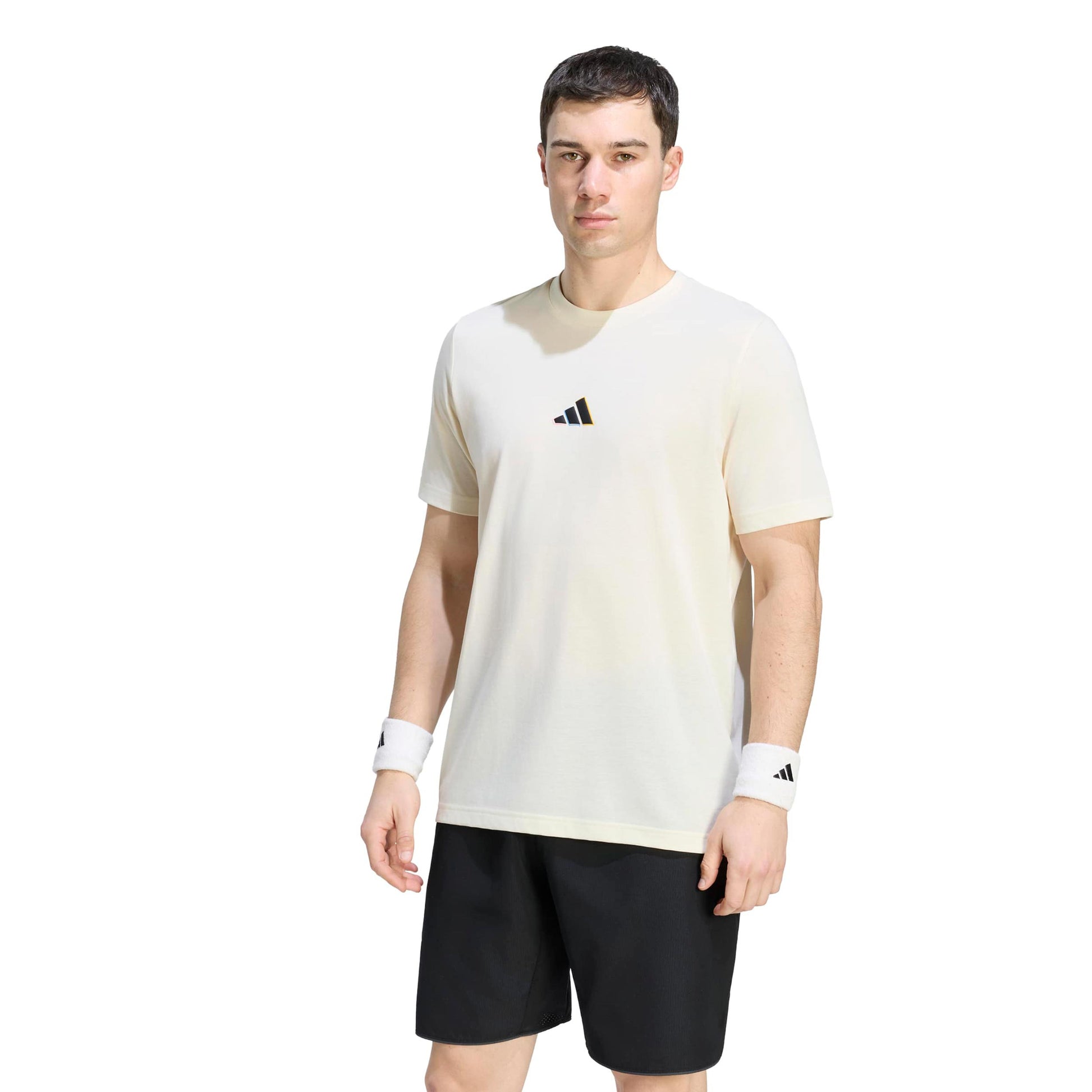 adidas Tričko Muži - krémová, vícebarevné