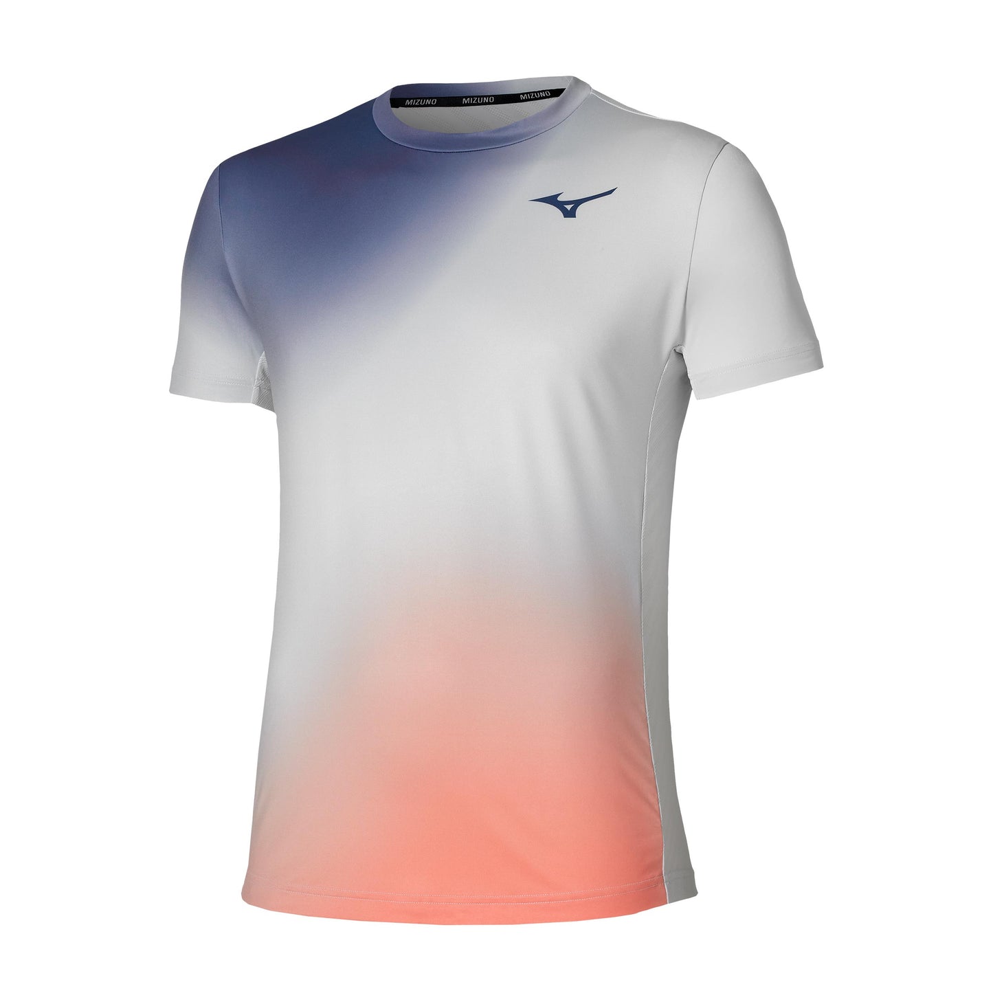 Mizuno Graphic Tričko Muži - světle šedá, korálová