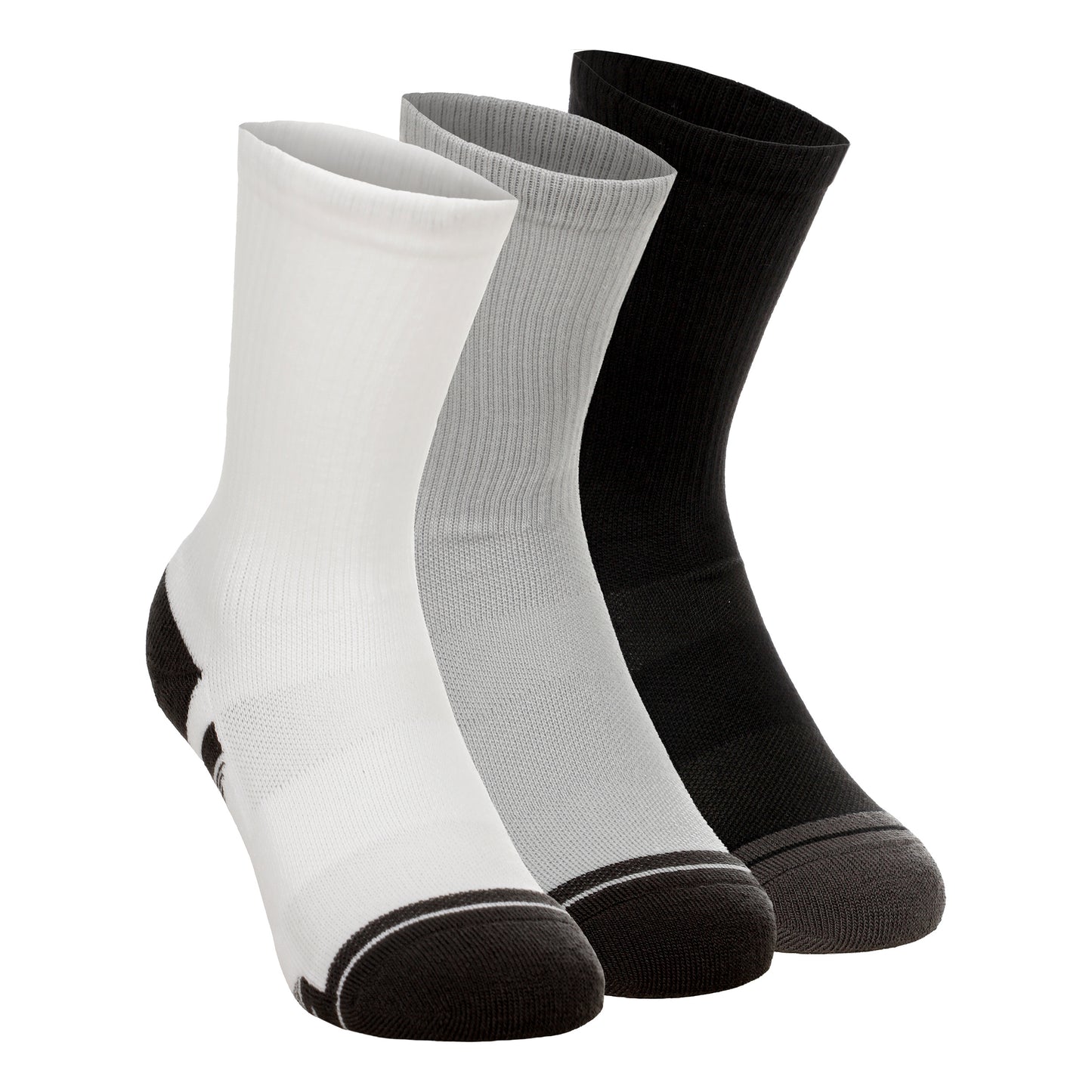 Under Armour Performance Tech Crew Sportovní ponožky 3ks v baleni Unisex - šedá, tmavě šedá