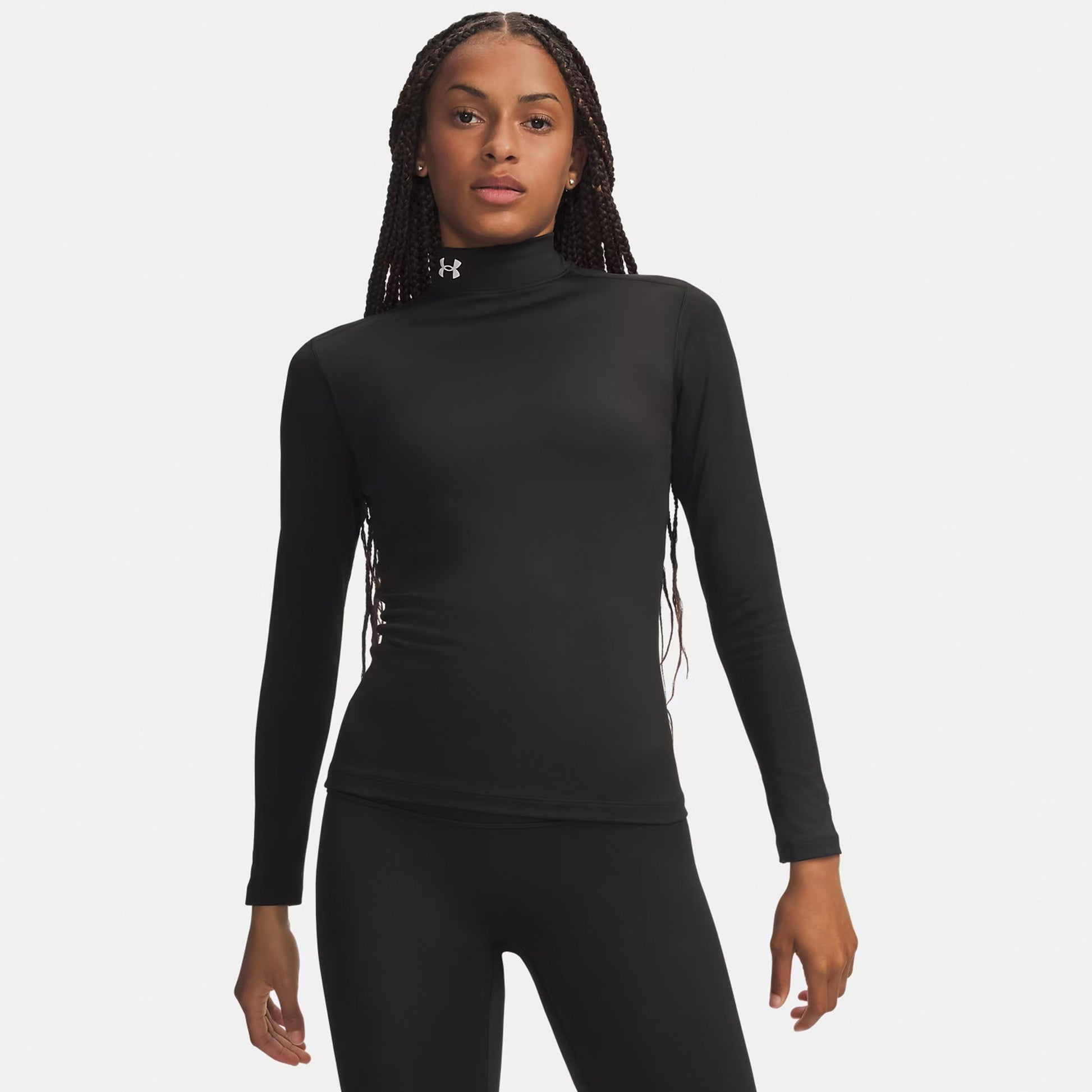 Under Armour ColdGear Mock S dlouhým rukávem Dámy - černá, bílá