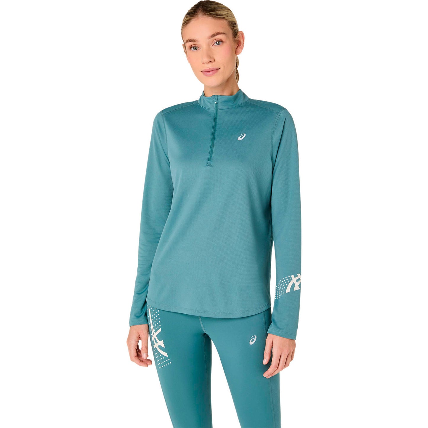 ASICS Icon 1/2 Zip  Běžecké tričko - tyrkysová