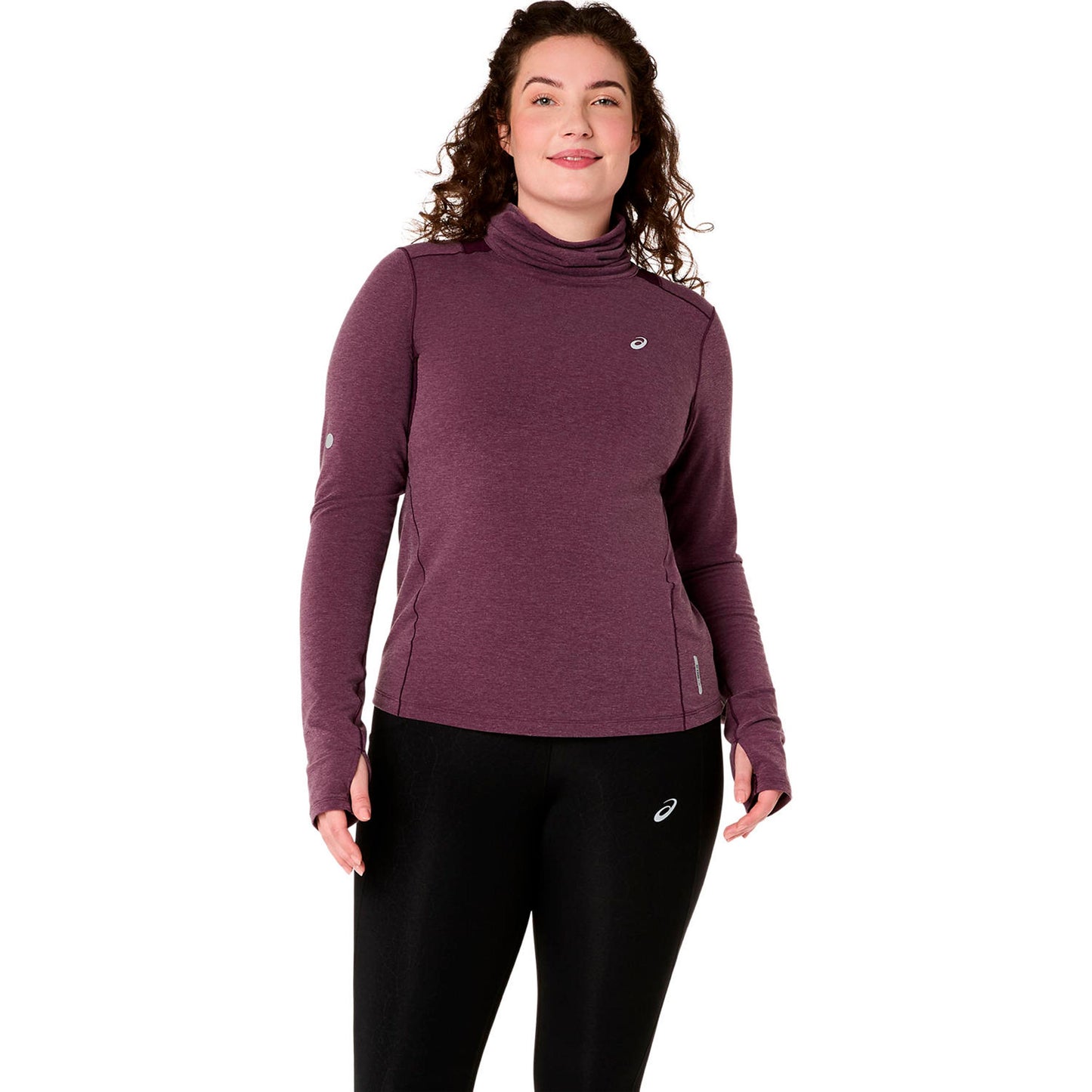 ASICS Nagino Winter  Běžecké tričko - červené víno