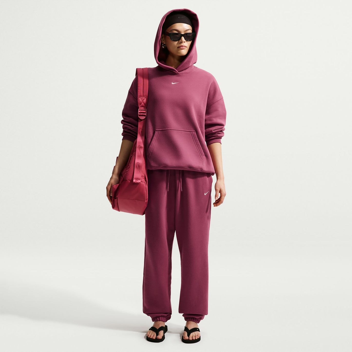 Nike Studio Fleece Tréninkové kalhoty Dámy - fialová