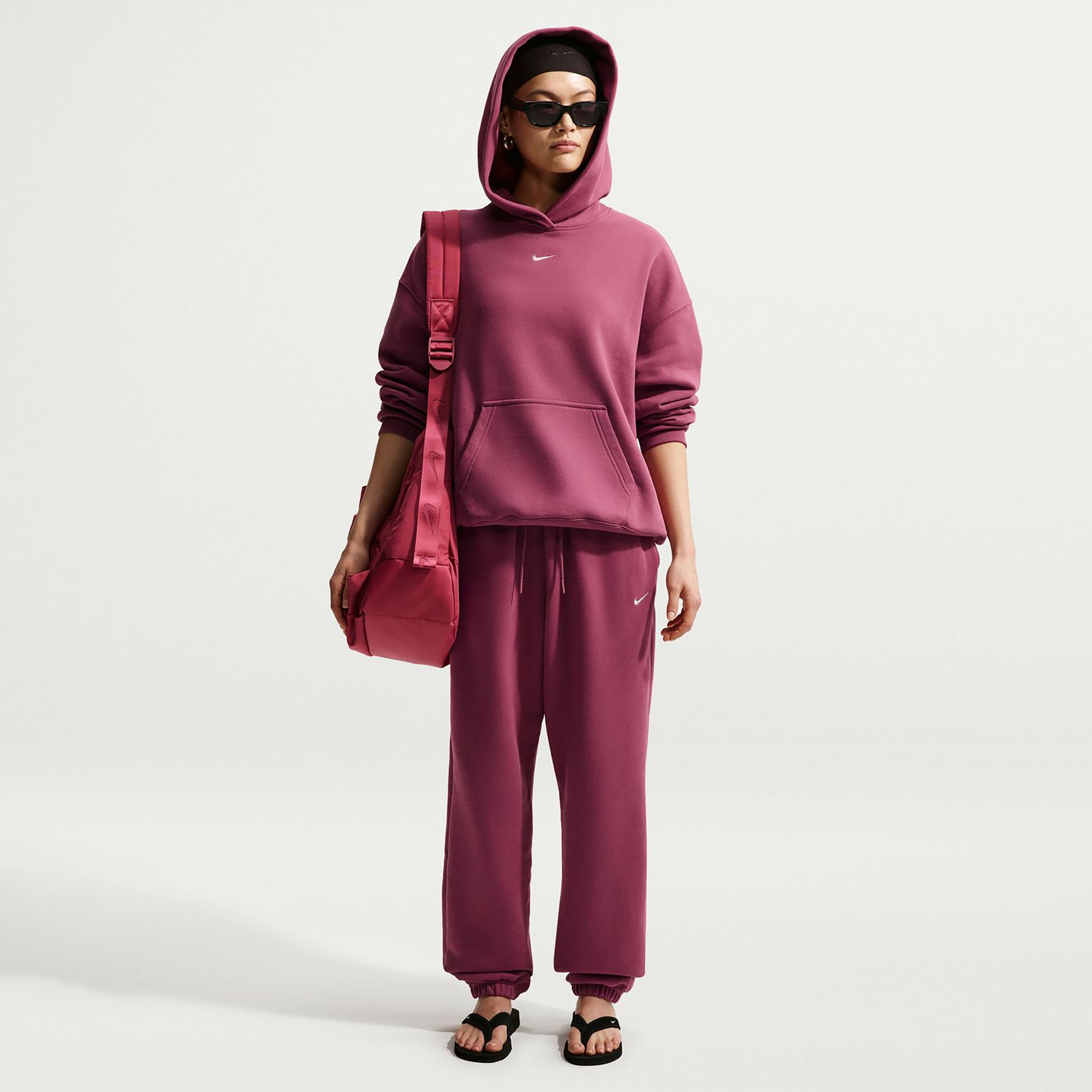 Nike Studio Fleece Tréninkové kalhoty Dámy - fialová