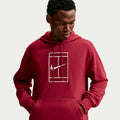Court Hoody Muži - červené víno, krémová