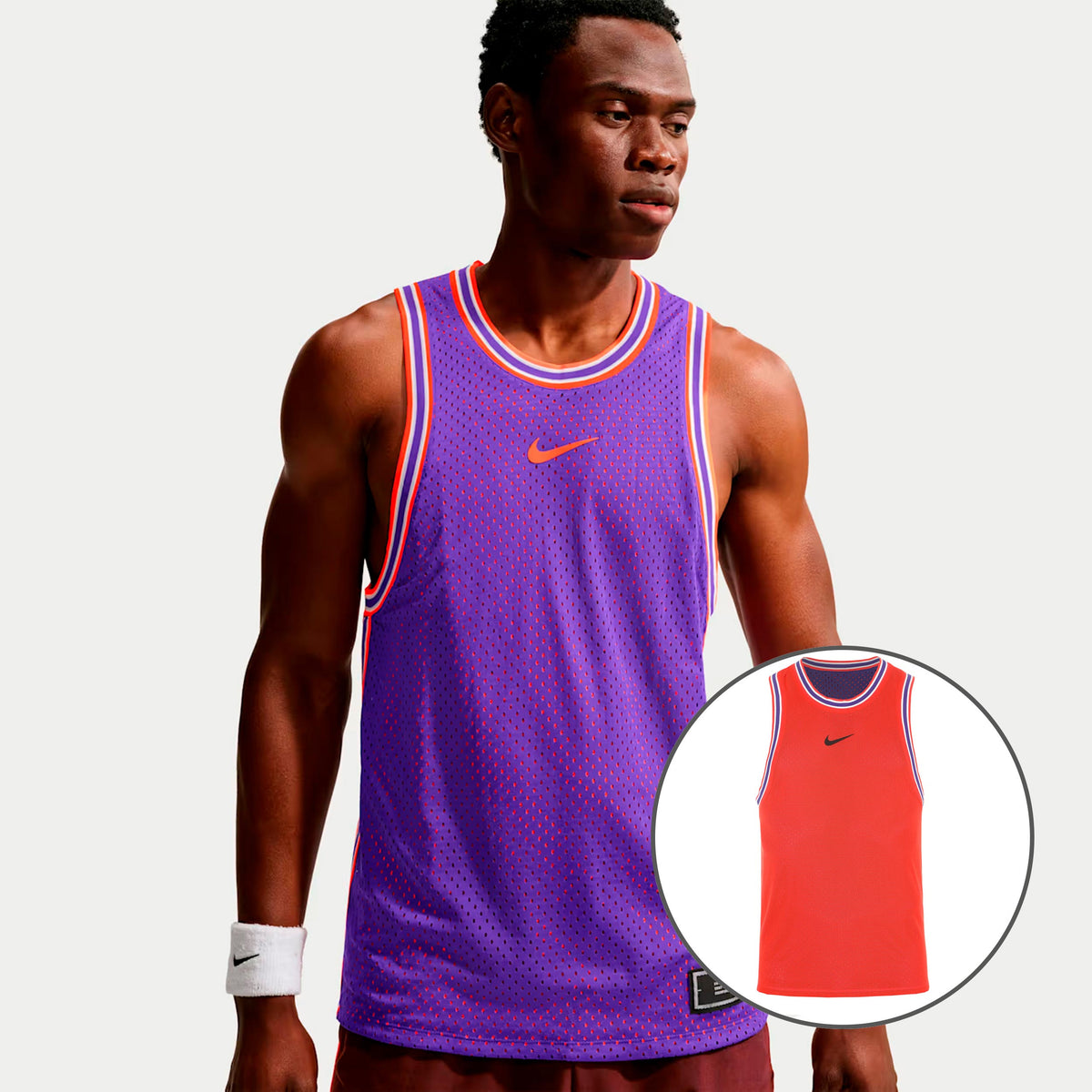 Nike Carlos Alcaraz Reversible Court Slam Sportovní tílko Muži - lila, oranžová