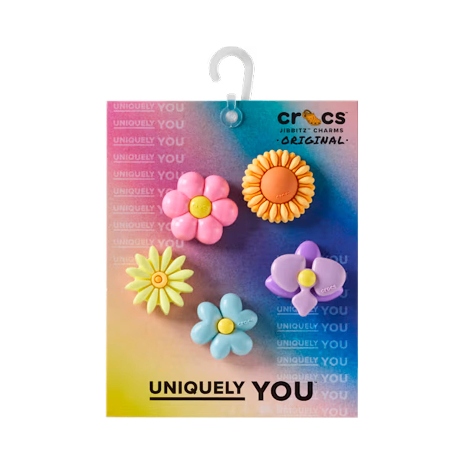 Crocs Puffy Flower Sonstiges Unisex - světle modrá, růžová