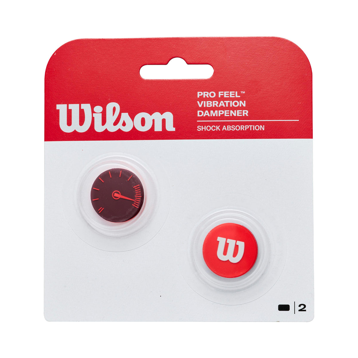 Wilson Defyer Tlumítko vibrací 2ks v baleni - červená