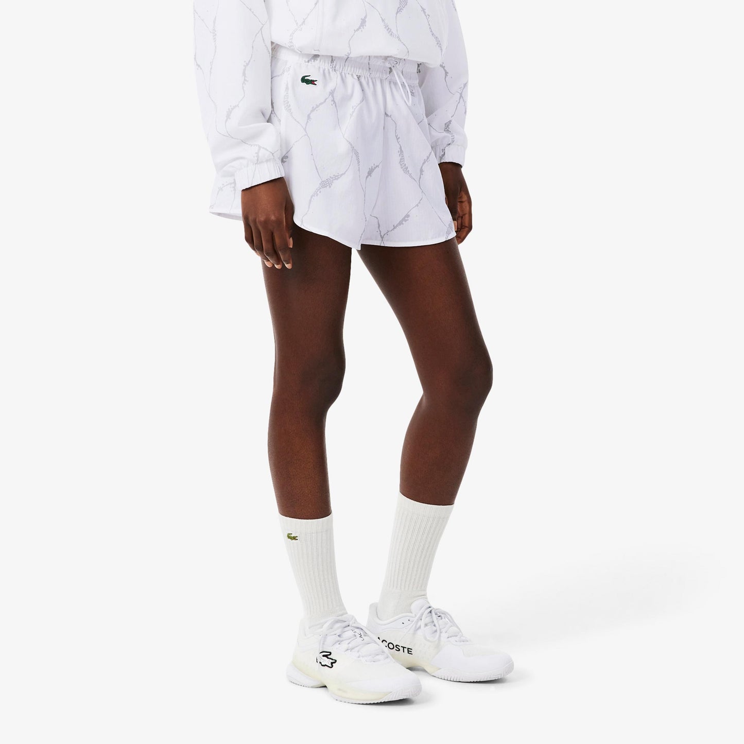 Lacoste Šortky Dámy - bílá, světle šedá