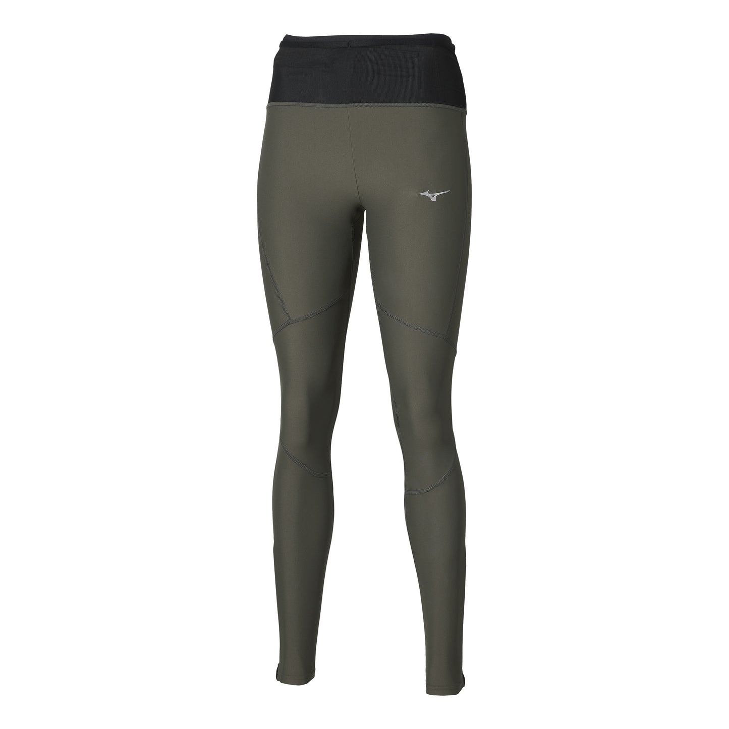 Mizuno Multi Pocket  Běžecké punčocháče Dámy - olivová