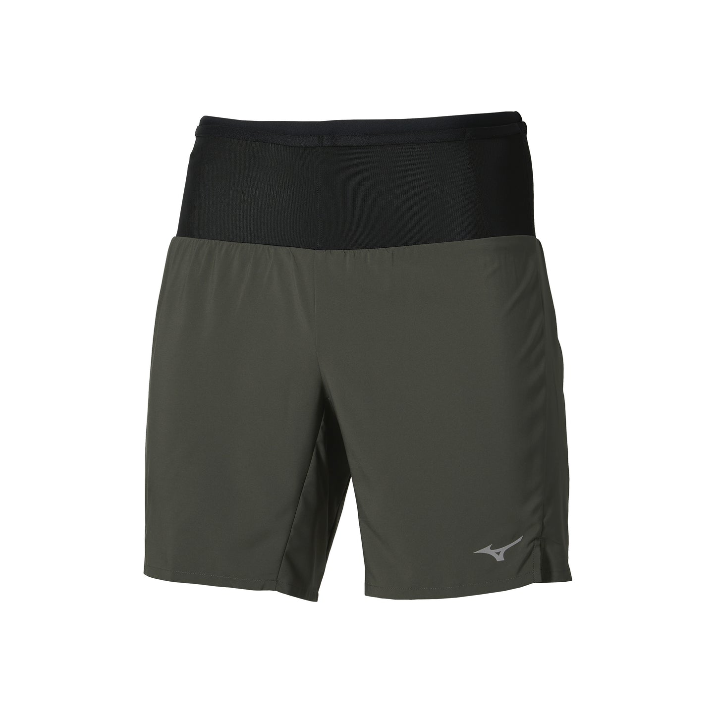 Mizuno Multi Pocket 2in1 Běžecké šortky Muži - tmavě zelená