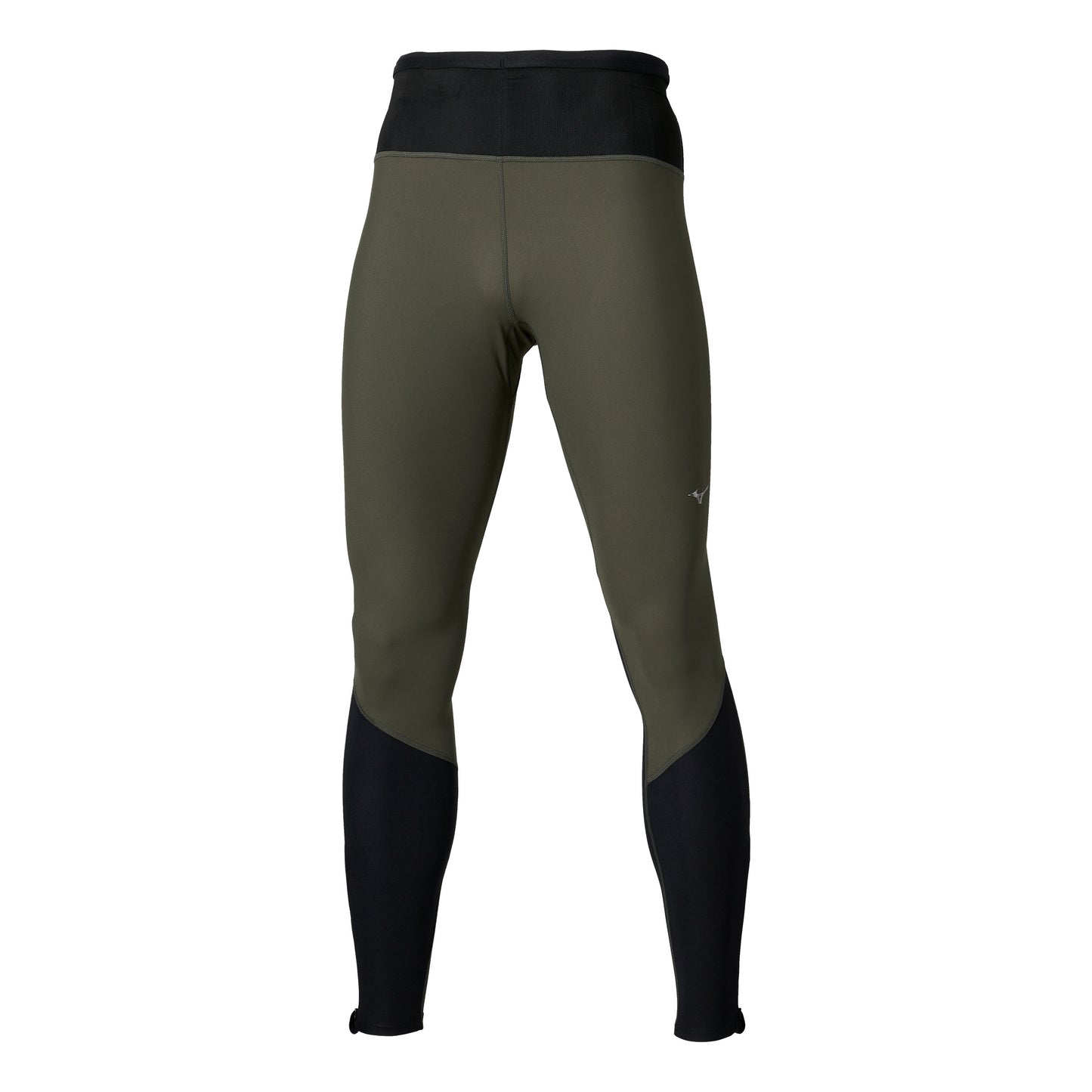 Mizuno Multi Pocket  Běžecké punčocháče Muži - olivová, černá