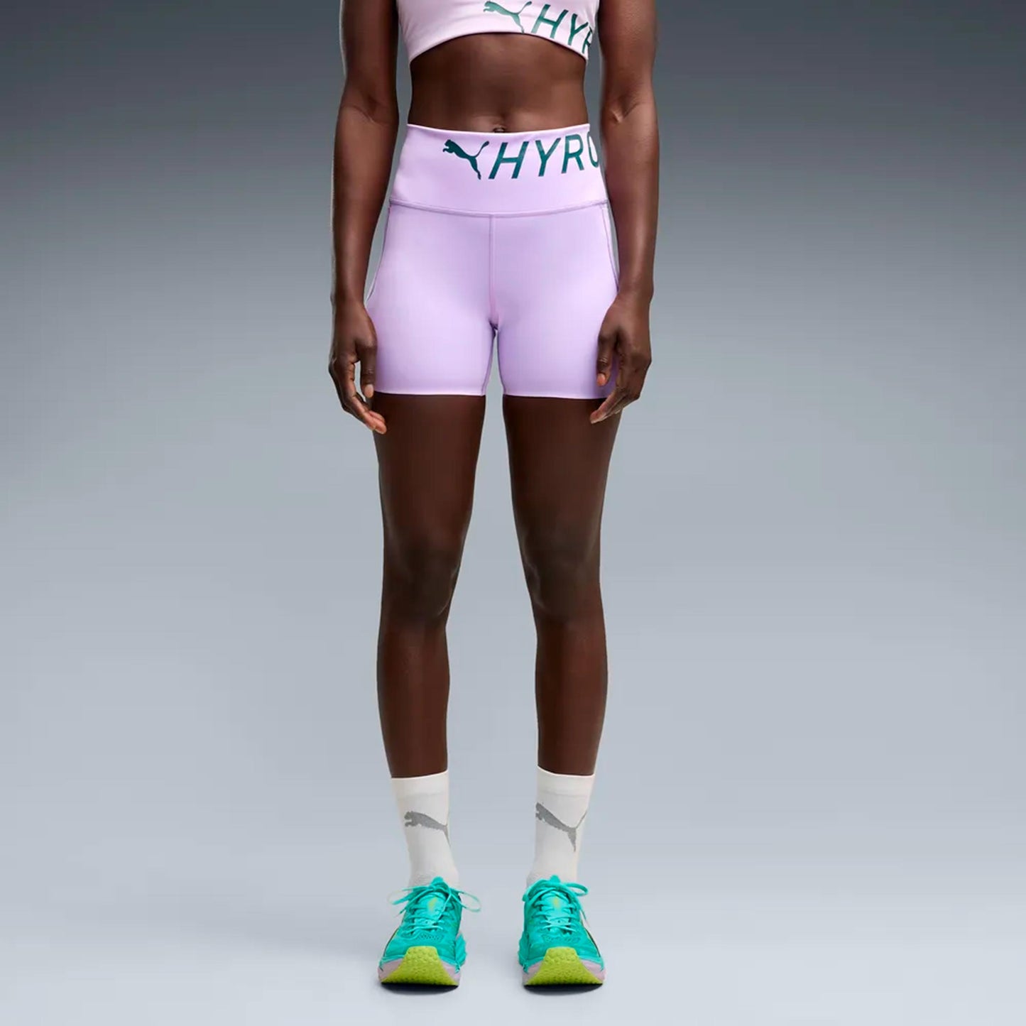 Puma HYROX PWRMODE 4in   Běžecké punčocháče Dámy - šeříková