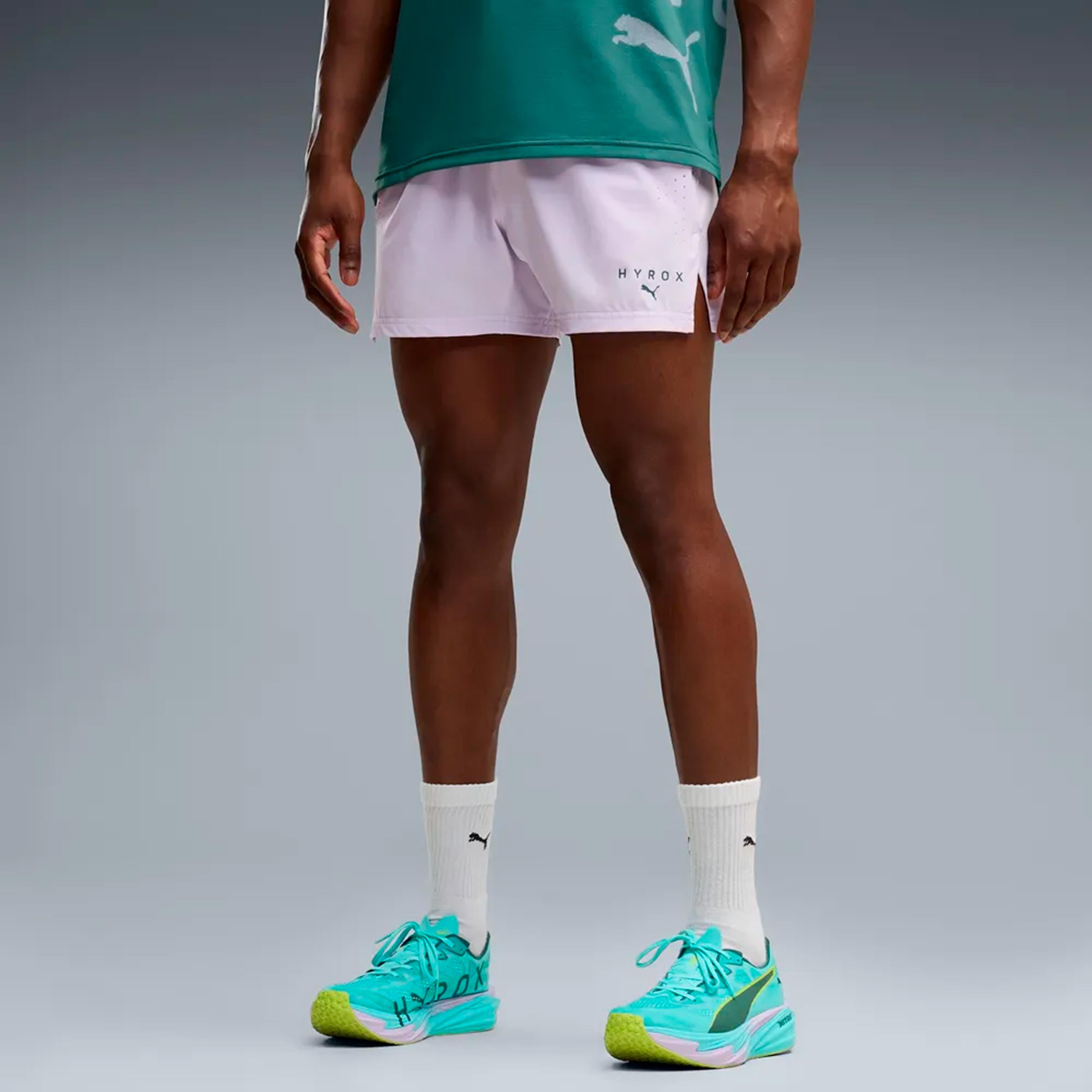 Puma HYROX PWRMODE 5in  Běžecké šortky Muži - šeříková