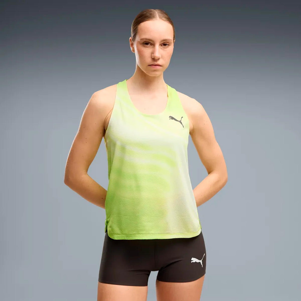 Puma Lightspeed Graphic  Běžecké tričko Dámy - limetková