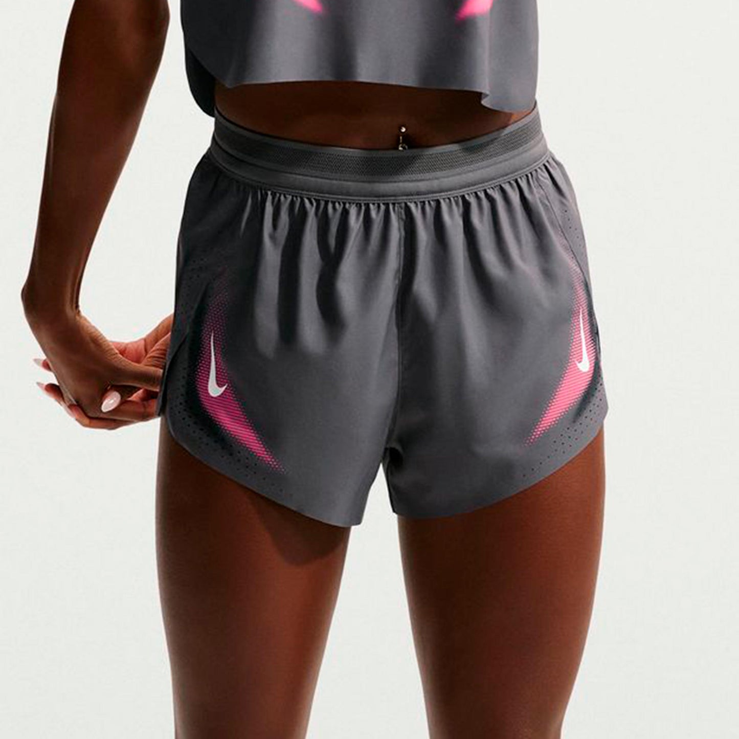 Nike AeroSwift  Běžecké šortky Dámy - šedá, bílá