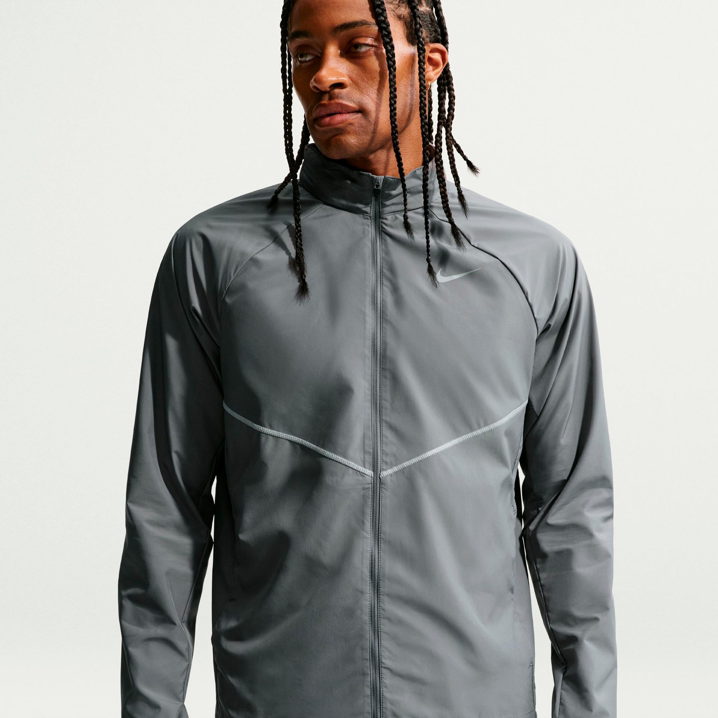 Nike Miler  Běžecká bunda Muži - šedá, šedá