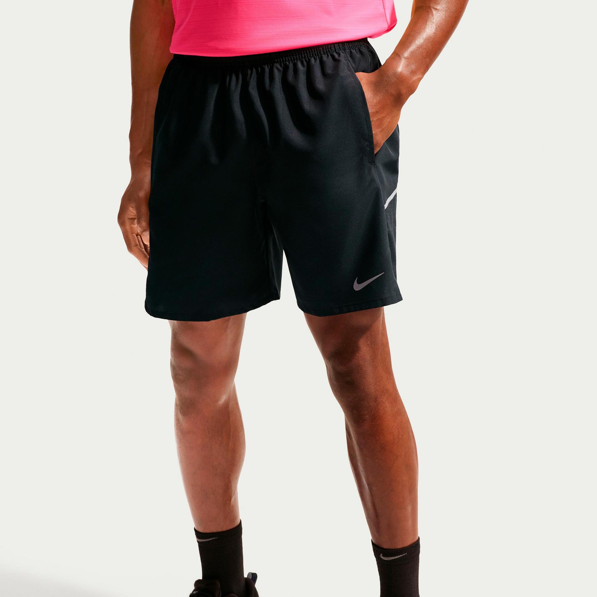 Nike Miler 5in  Běžecké šortky Muži - černá, stříbrná