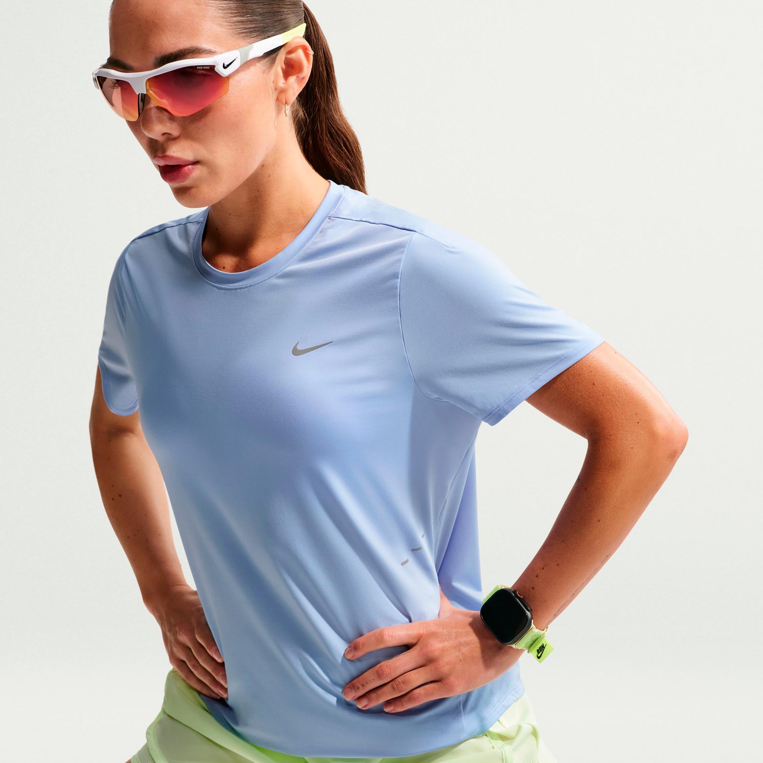 Nike Swift  Běžecké tričko Dámy - modrá, stříbrná