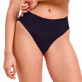 Warm Brief High Waist Kalhotky Dámy - černá