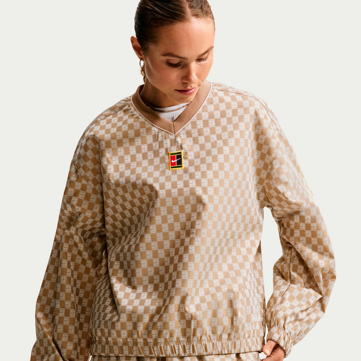 Nike Woven S dlouhým rukávem Dámy - béžová