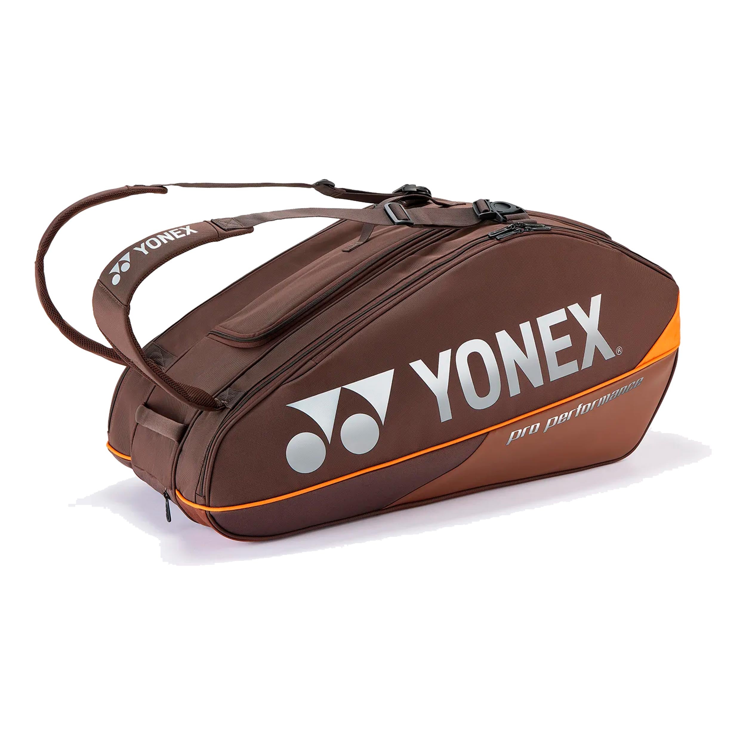 Yonex Pro Racquet Bag Espresso Brown Taška na raketu 9ks - hnědá, oranžová
