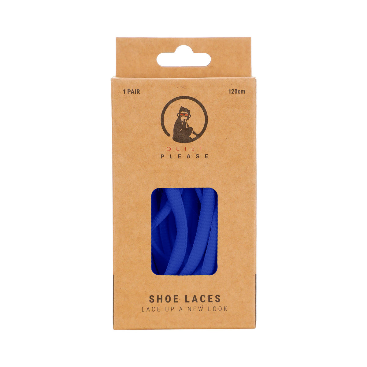 Quiet Please QP shoe laces 120cm Tkaničky do bot - modrá