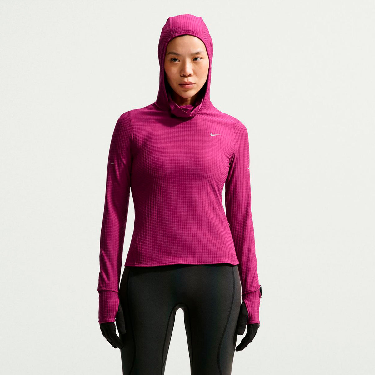 Nike Swift Therma-Fit  Běžecké tričko Dámy - bobule, stříbrná